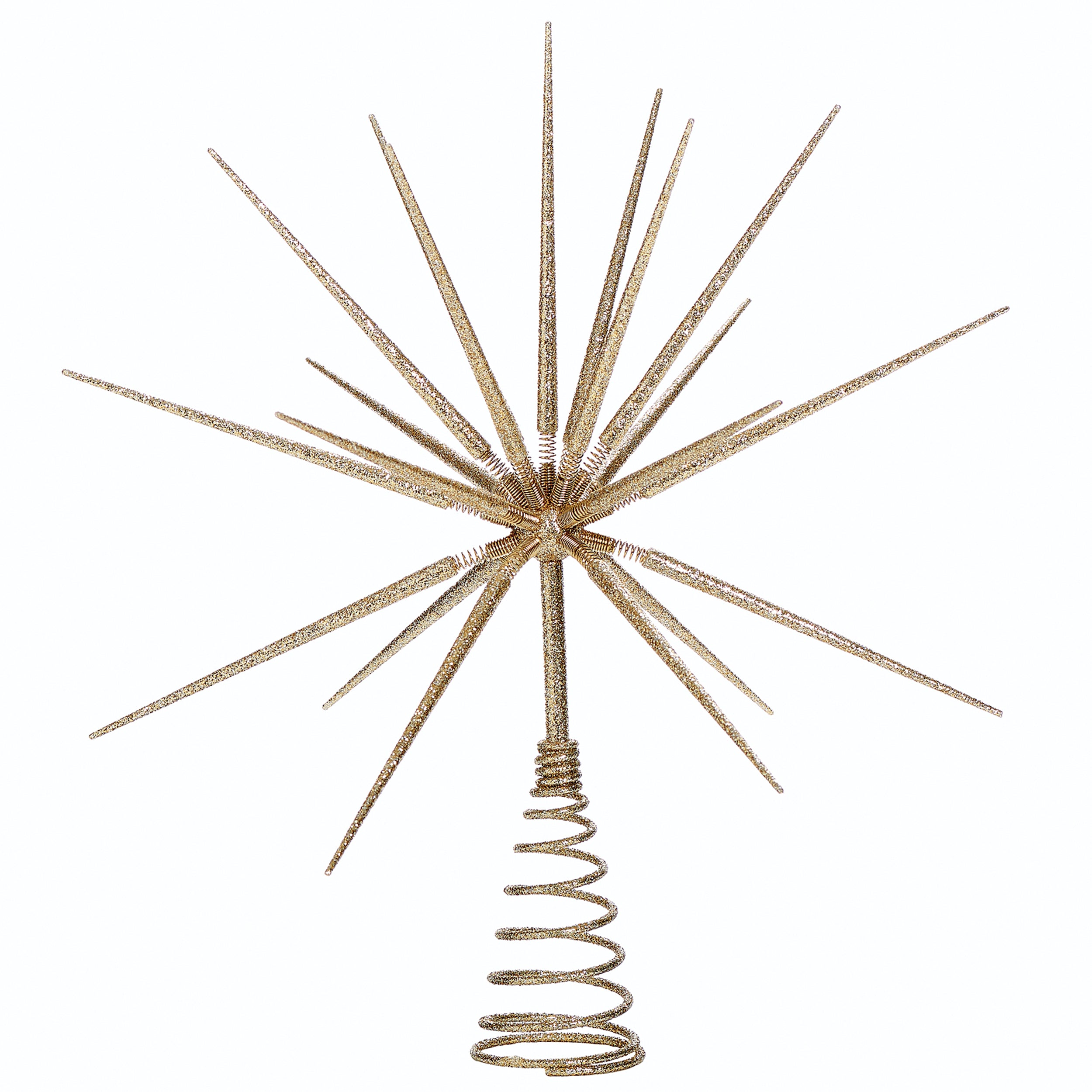 Gold Burst Treetopper with Spikes on Spring