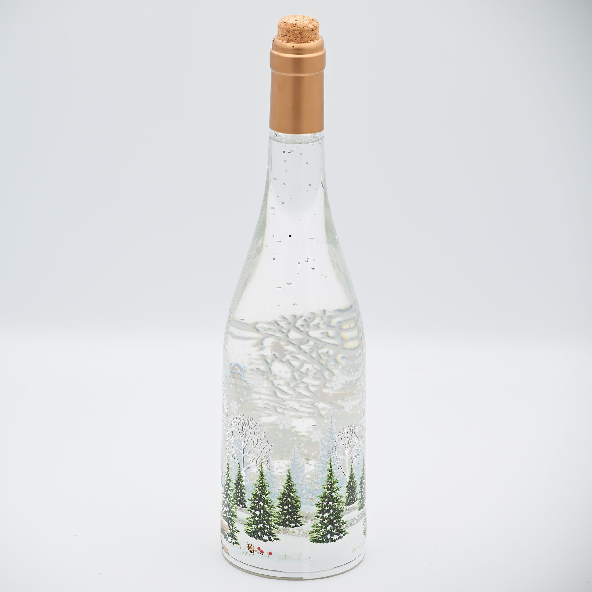 Confetti Lites Lighted Swirl Bottle with Cardinal Decal