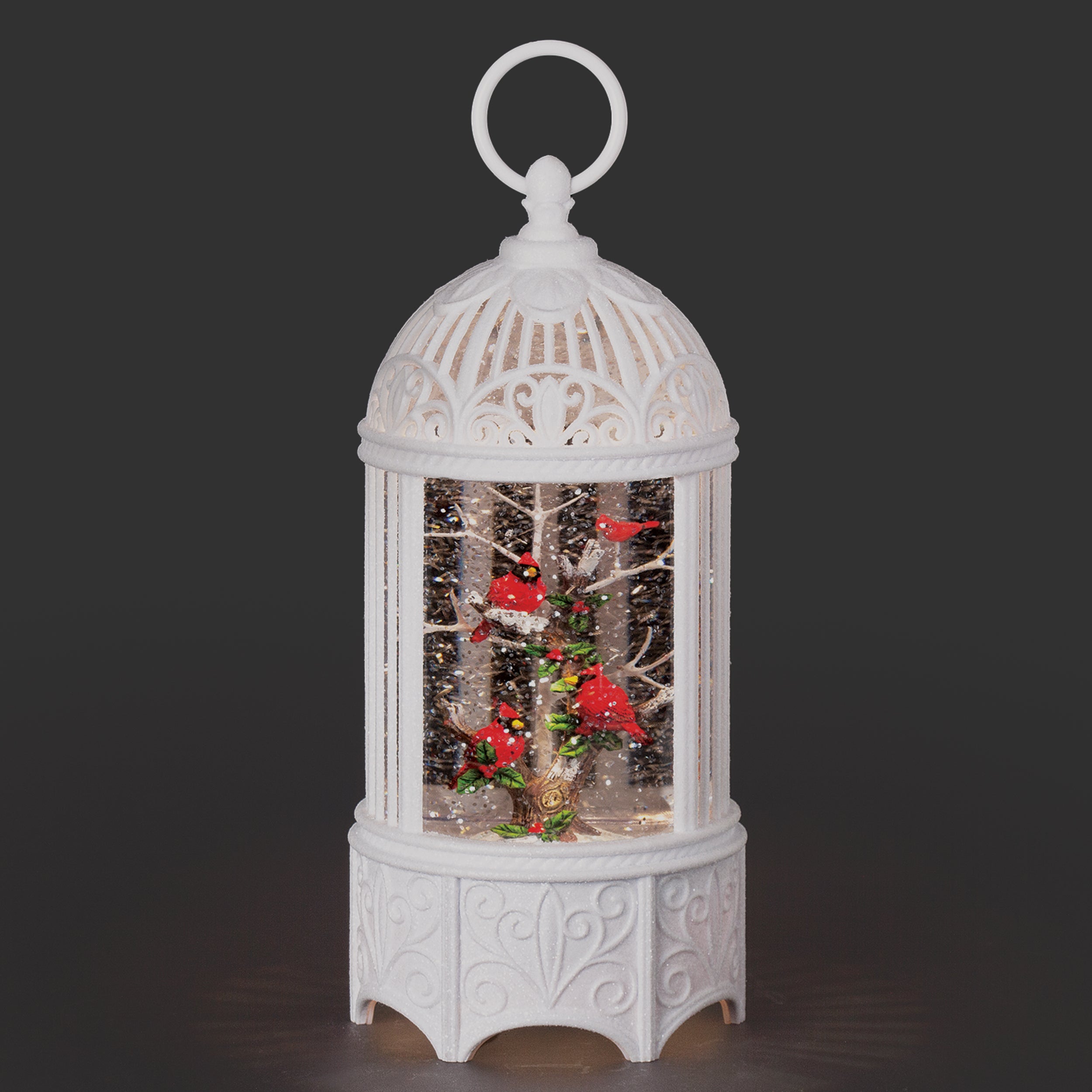 Roman Lighted Swirl Birdcage Cardinals on Branch - Thumbnail 4