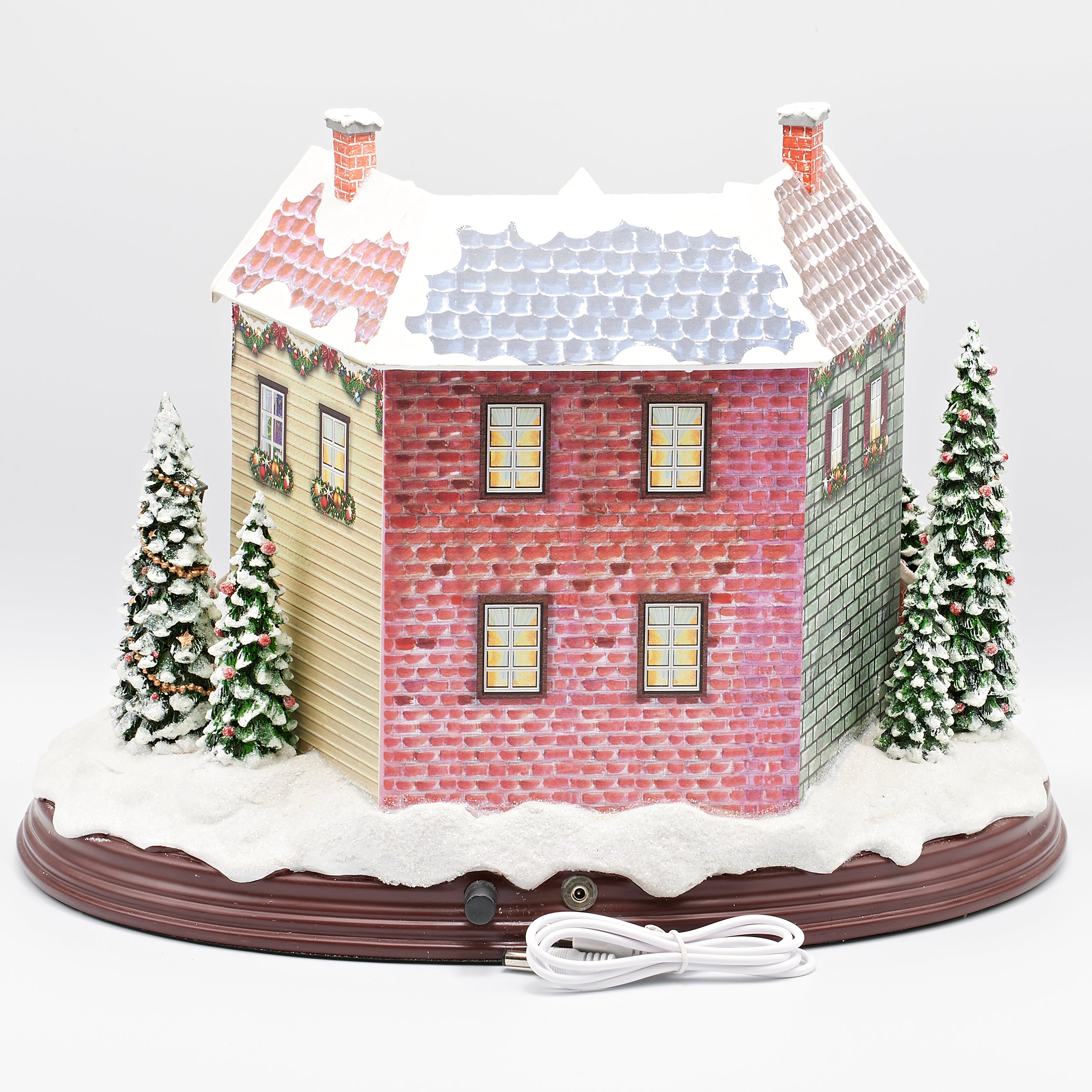 Amusements Lighted Christmas Musical Village with Moving Train