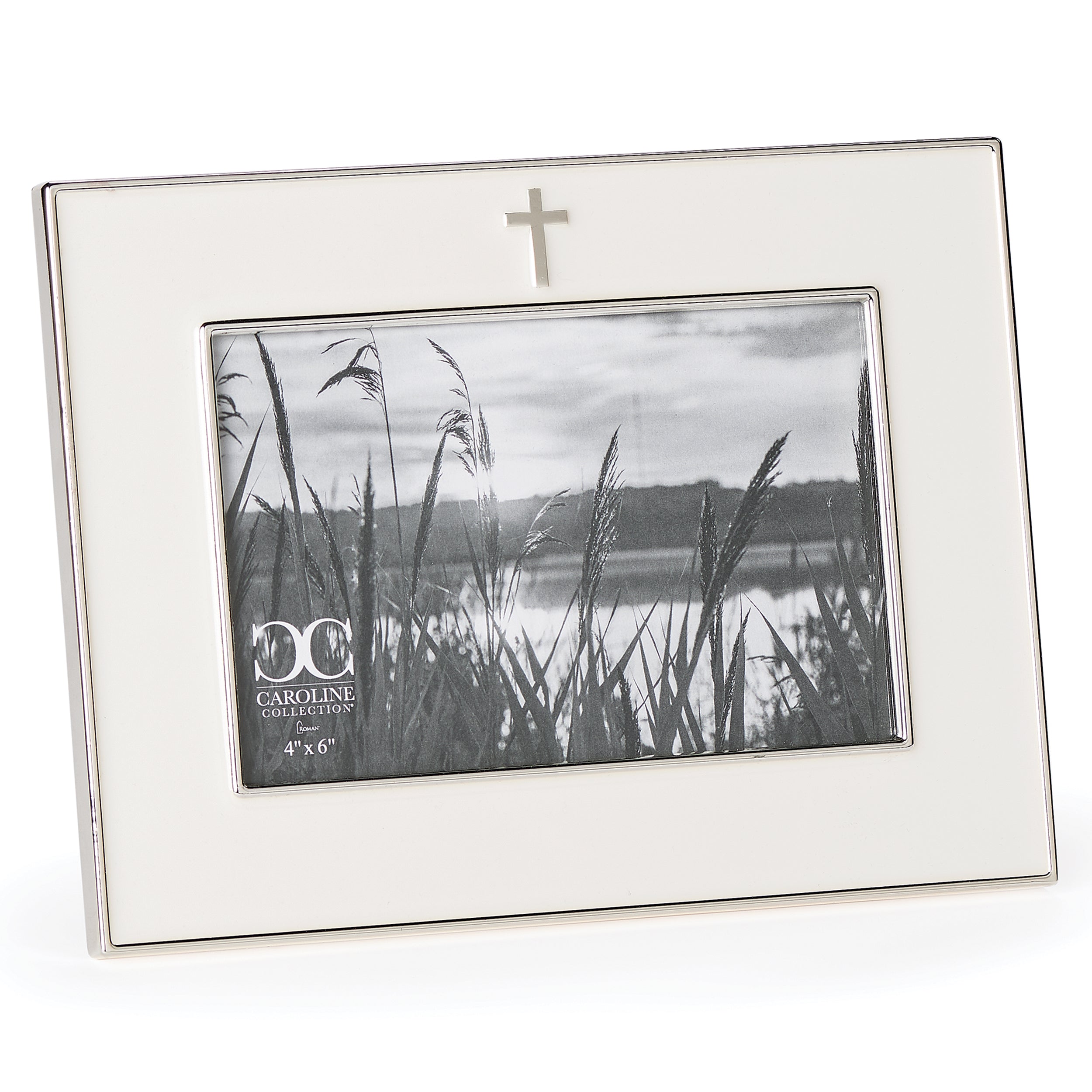 Caroline Collection Silver Cross Frame