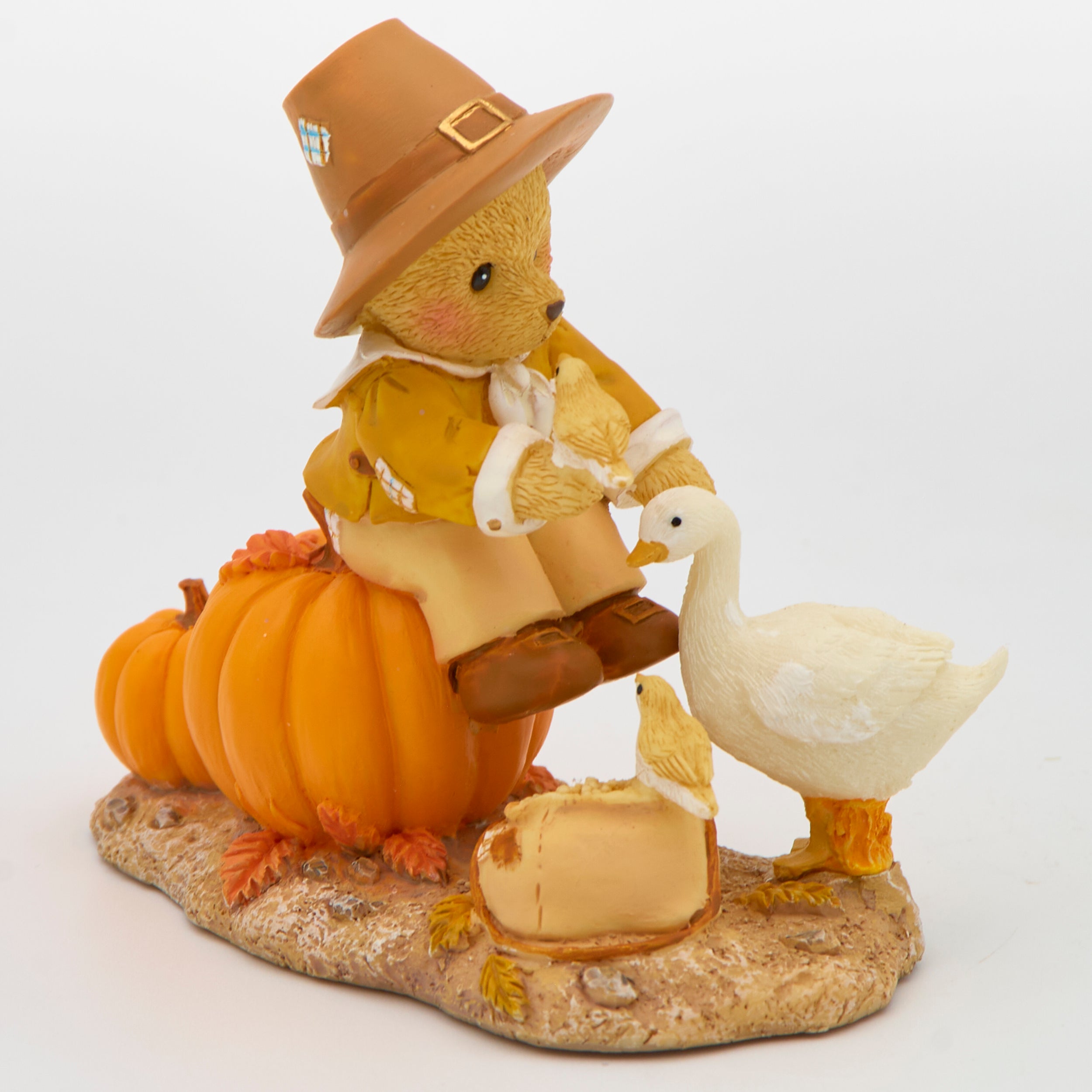 Bear with Goose Thanksgiving Figure – Cherished Teddies