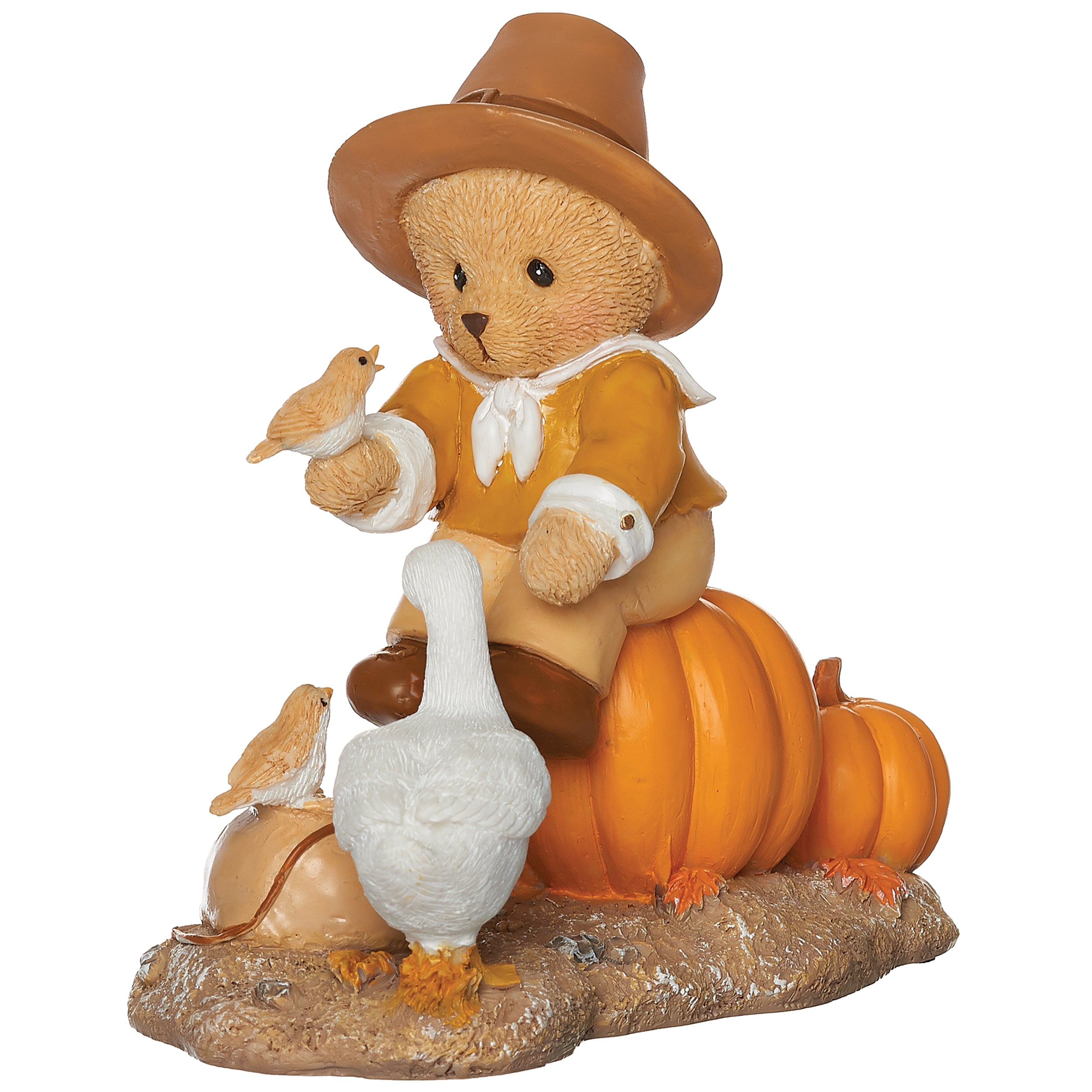 Bear with Goose Thanksgiving Figure – Cherished Teddies