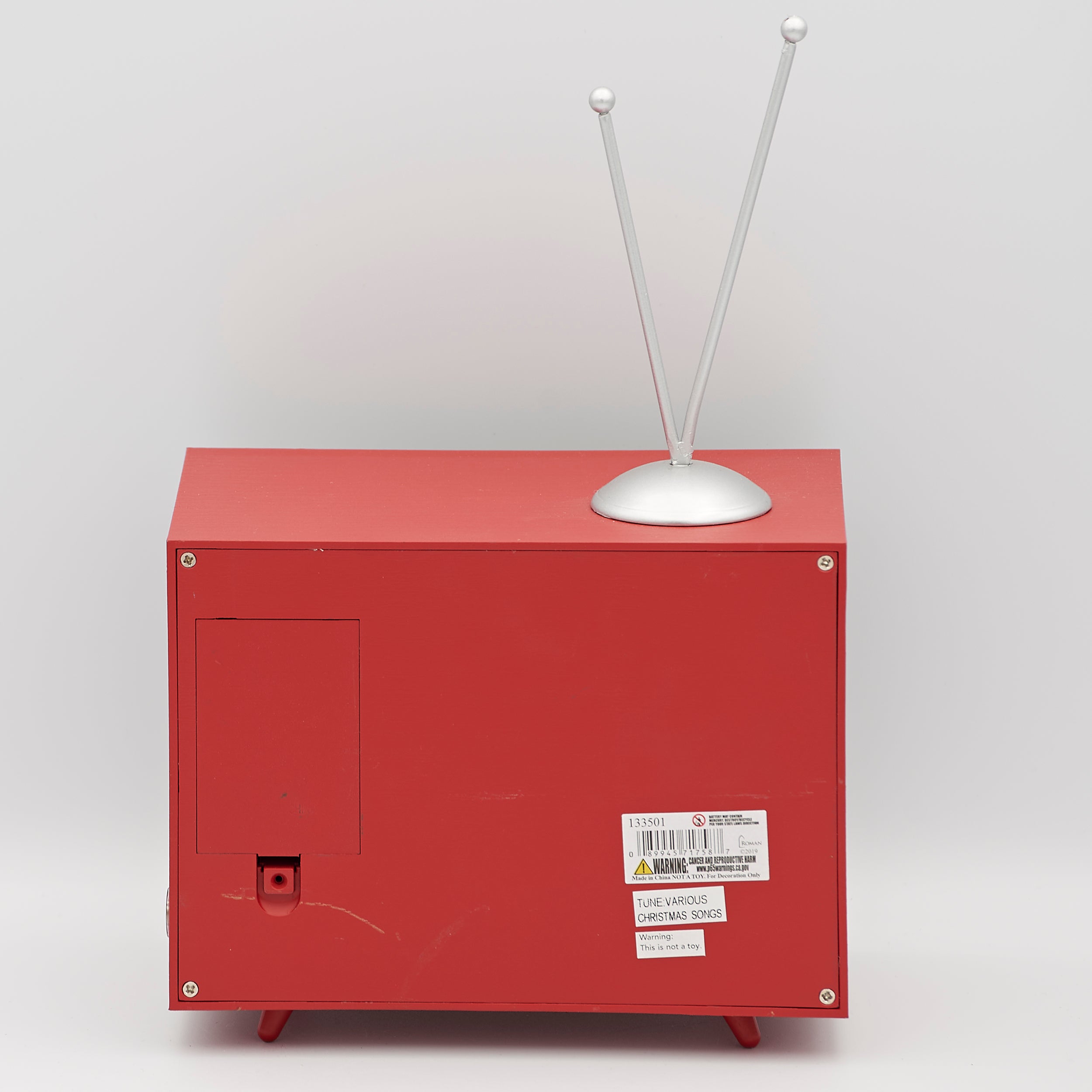 Amusements Lighted Musical RetroTV North Pole with Rotating Train