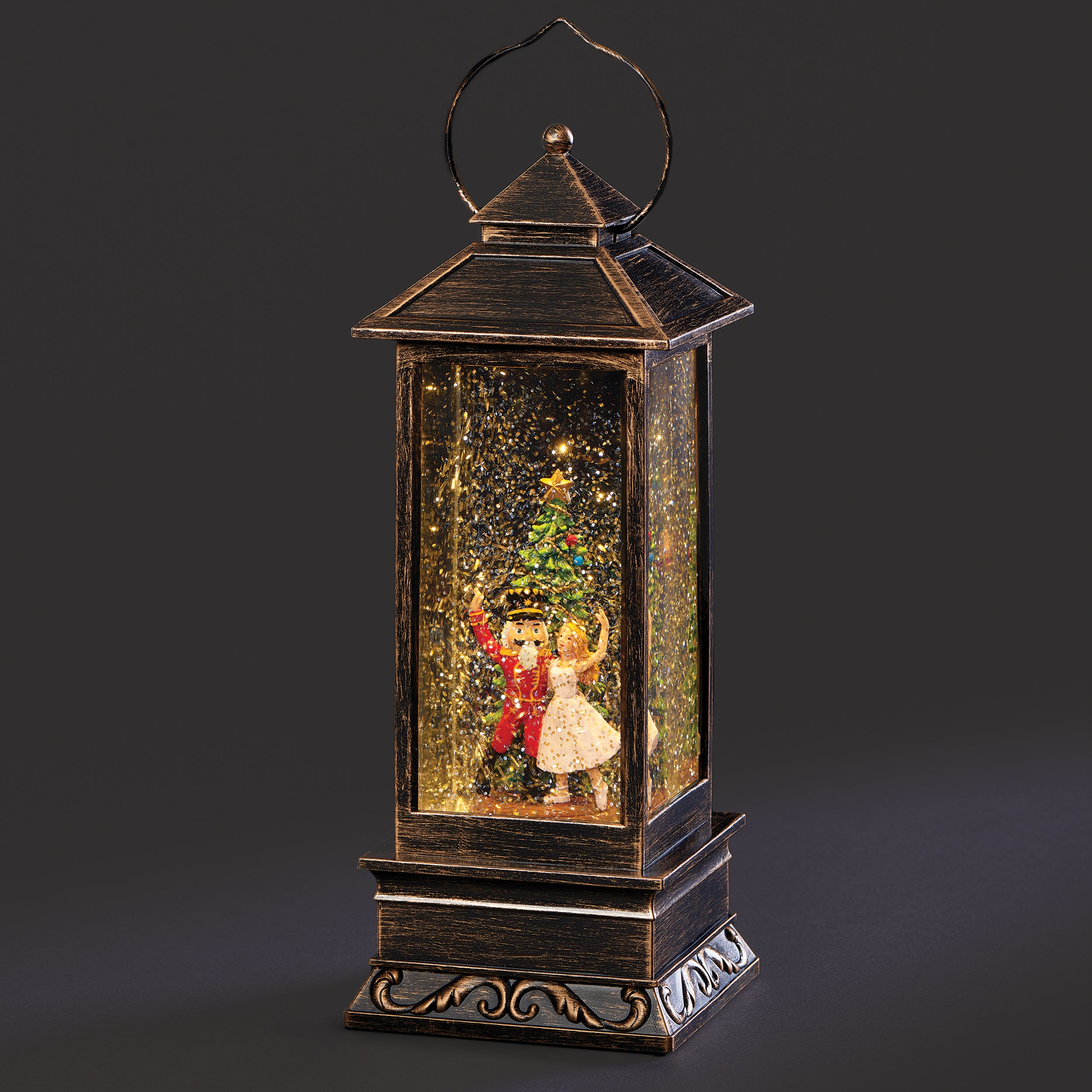 Confetti Lites Lighted Swirl Nutcracker Lantern