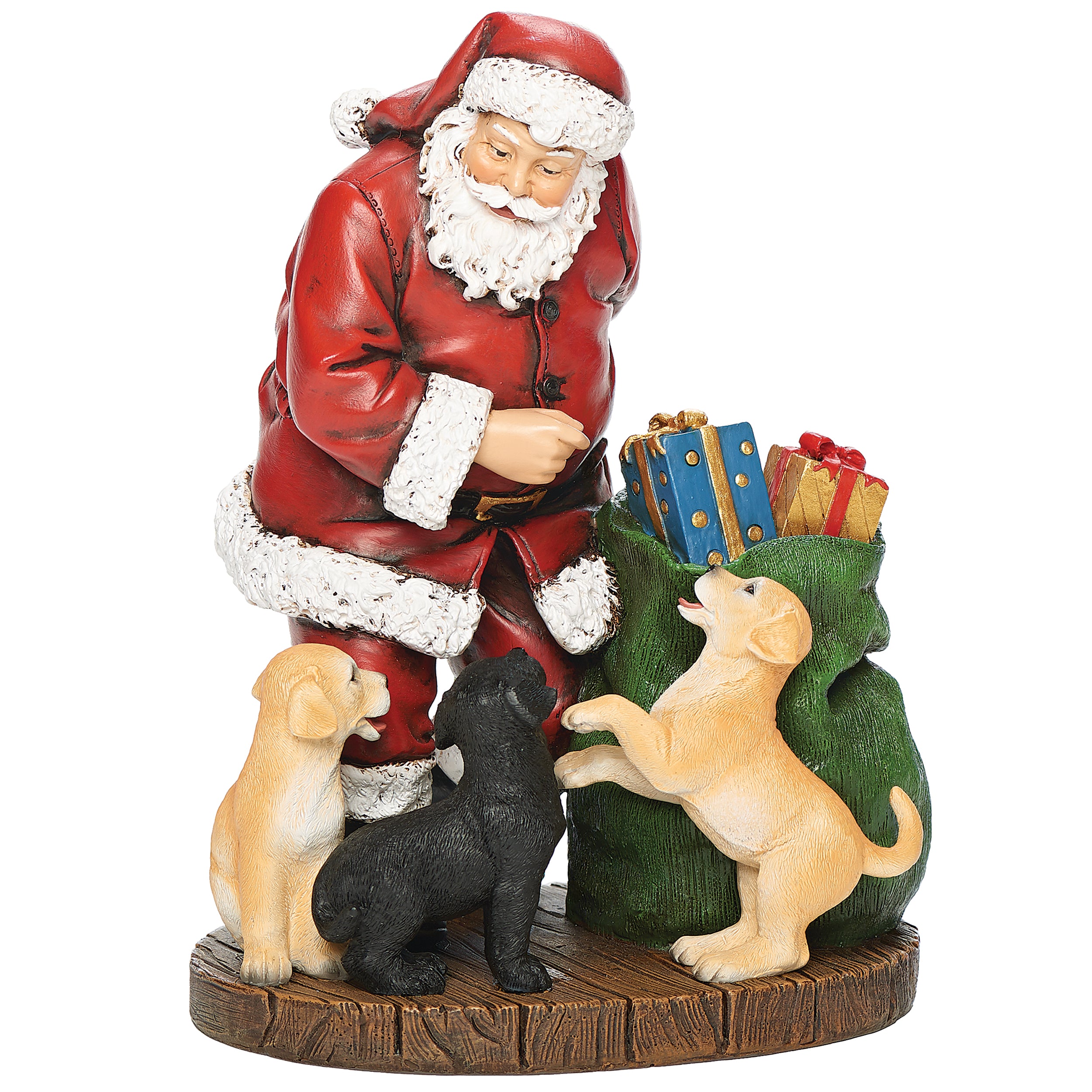 Joseph's Studio Santa with Puppies & Presents