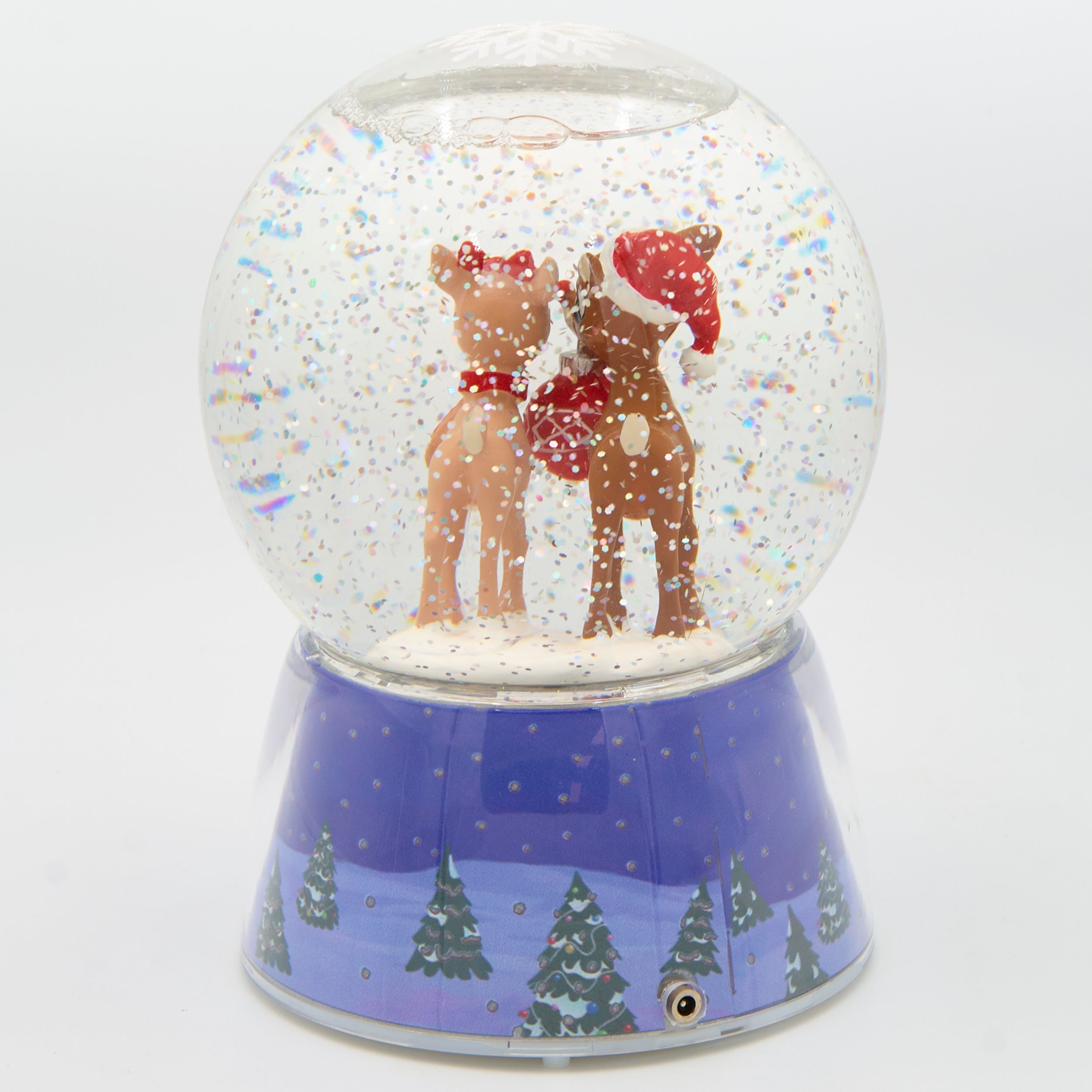 Rudolph Musical Lighted Glitterdome