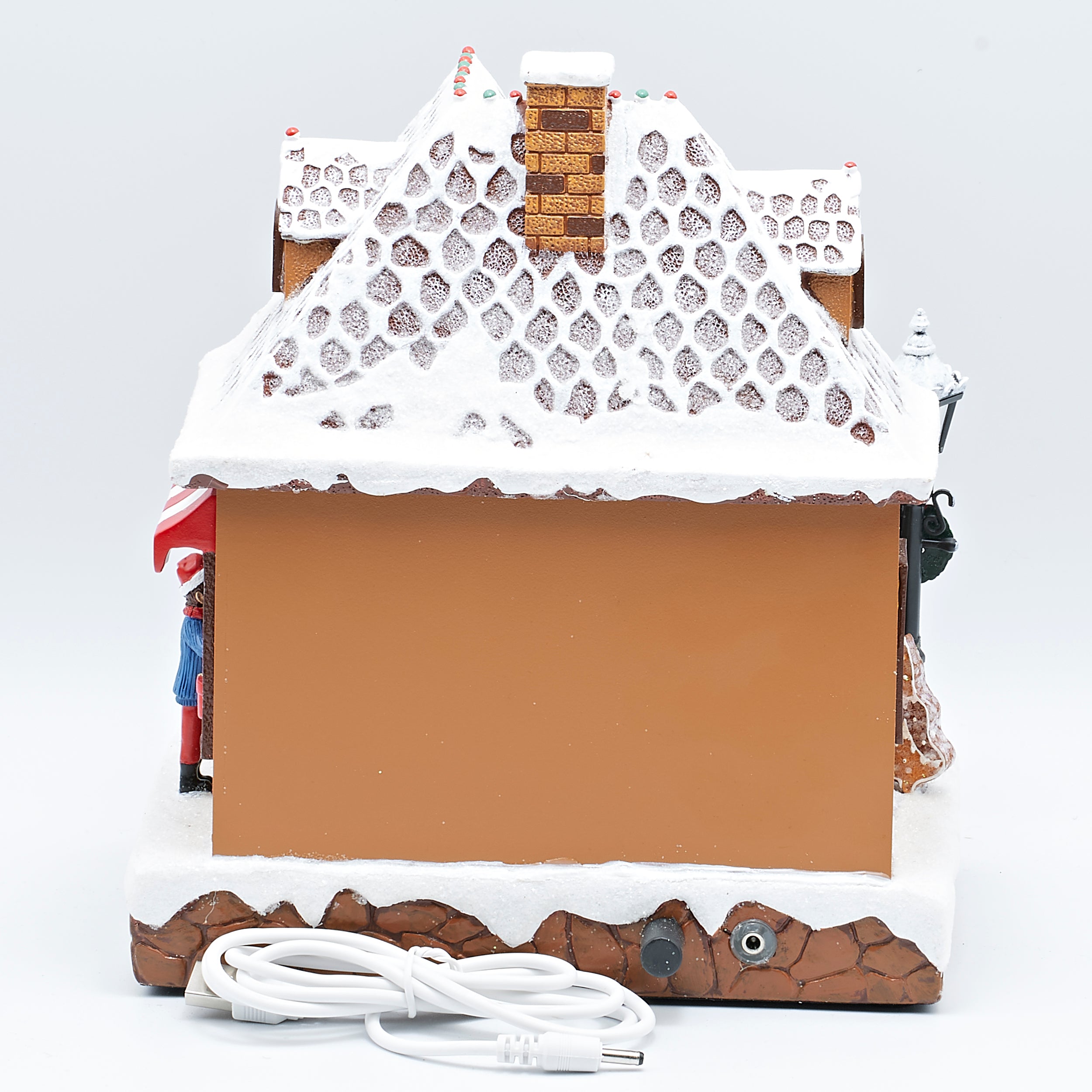 Amusements Lighted & Musical Santa’s Gingerbread Bake Shop With Rotating Cake