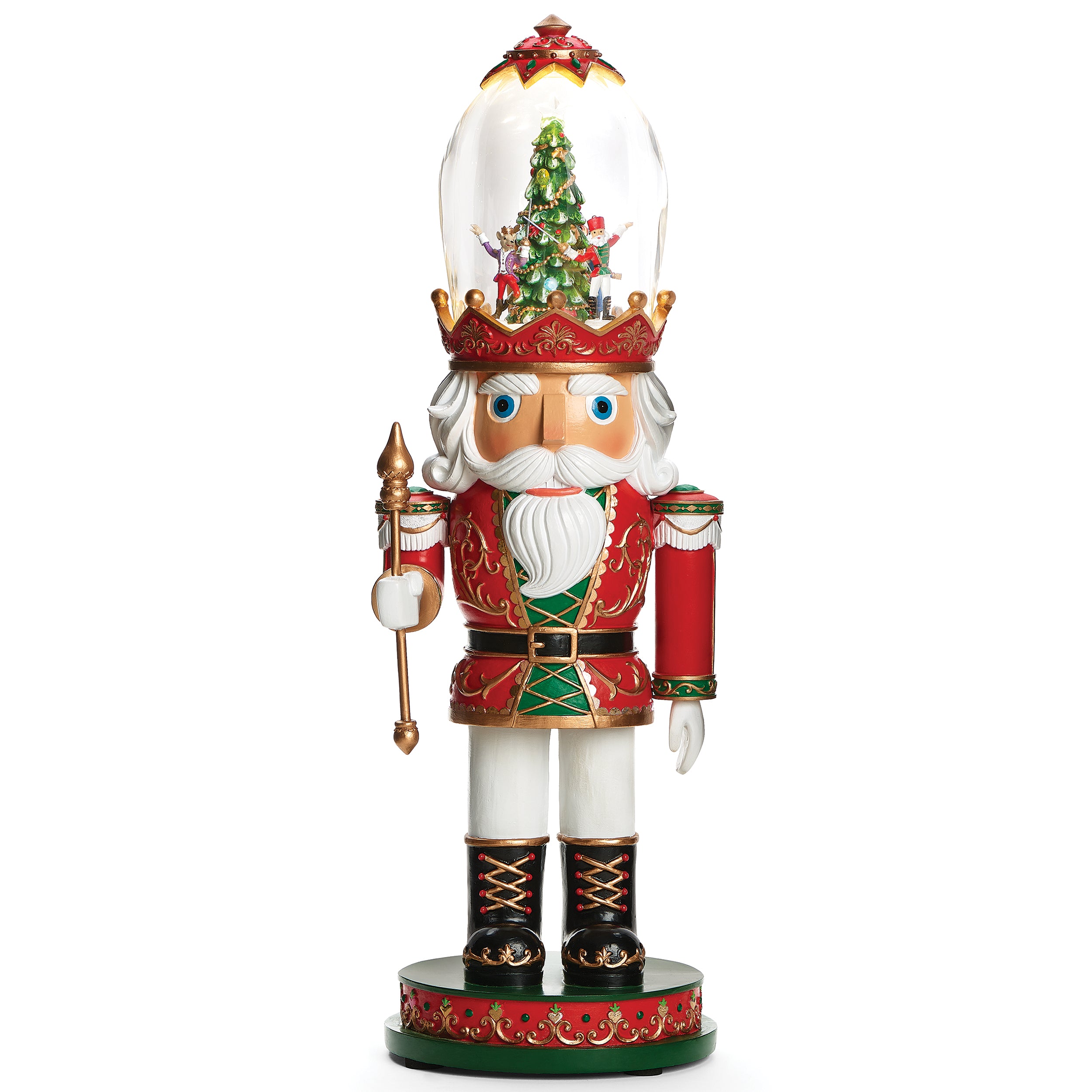 Amusements Lighted Musical Nutcracker with Rotating Dancers Hat Scene