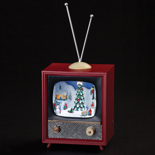 Amusements Musical TV Skating Around the Lighted Christmas Tree