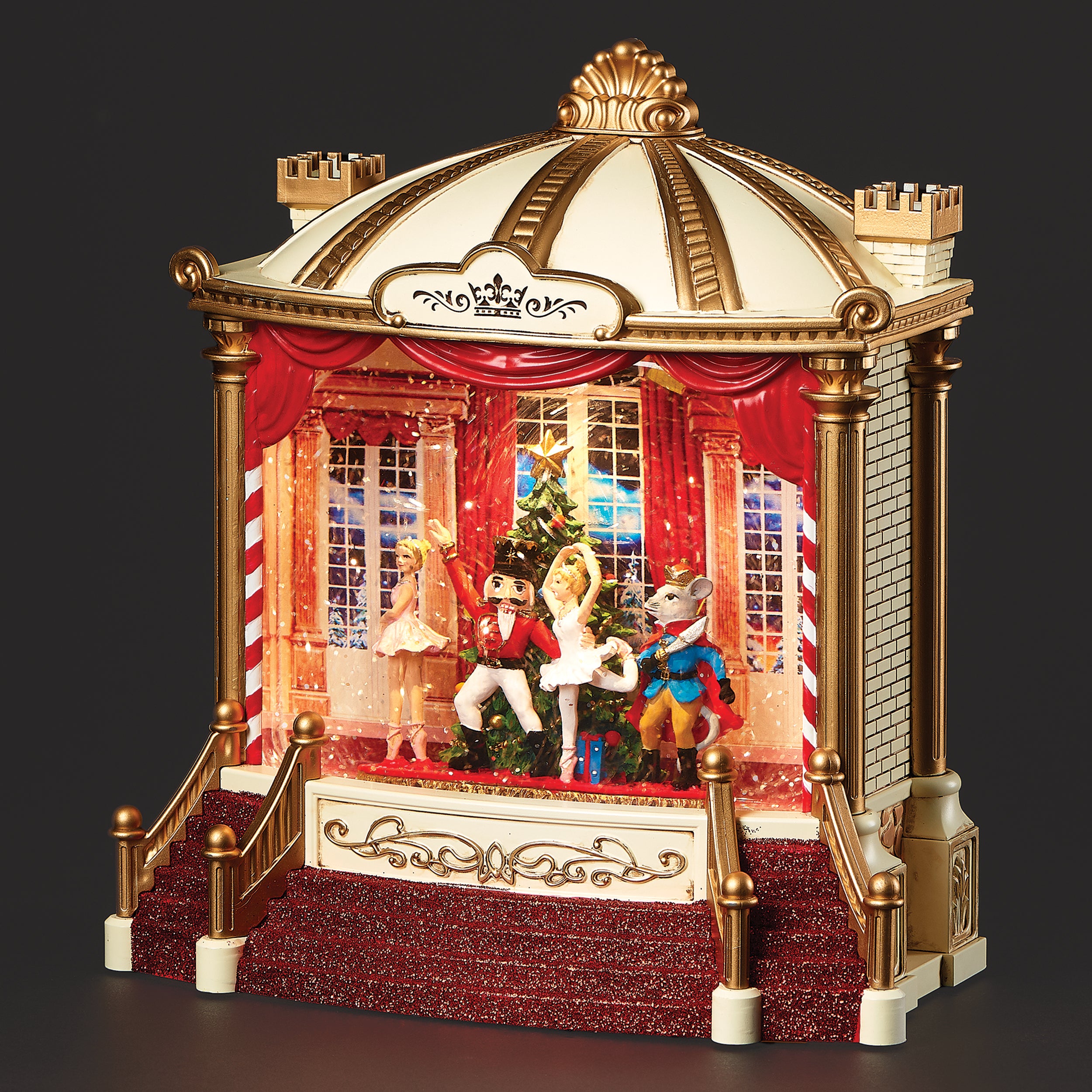 Confetti Lites Lighted Musical Swirl Nutcracker Stage