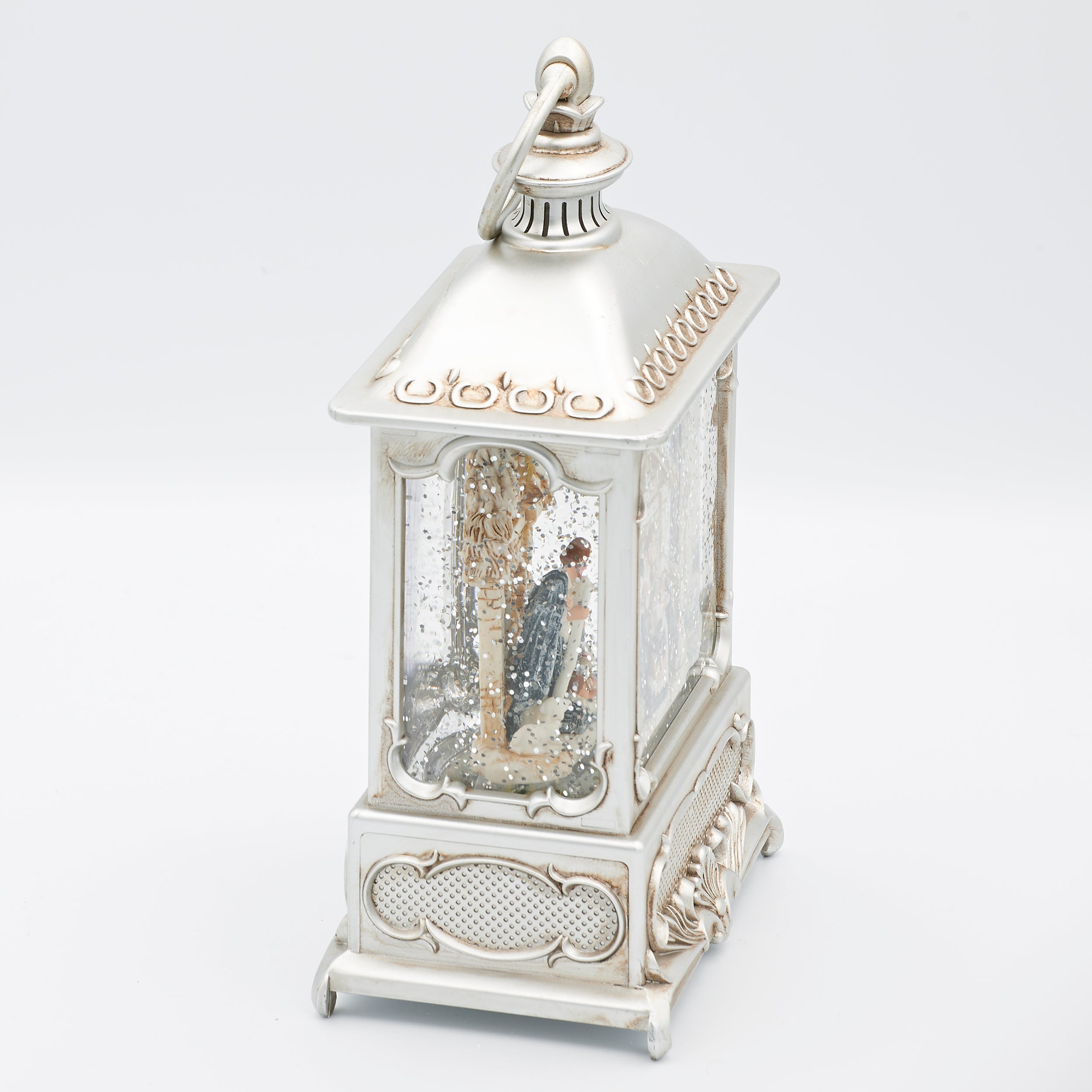 Confetti Lites Lighted Swirl Lantern with Holy Family