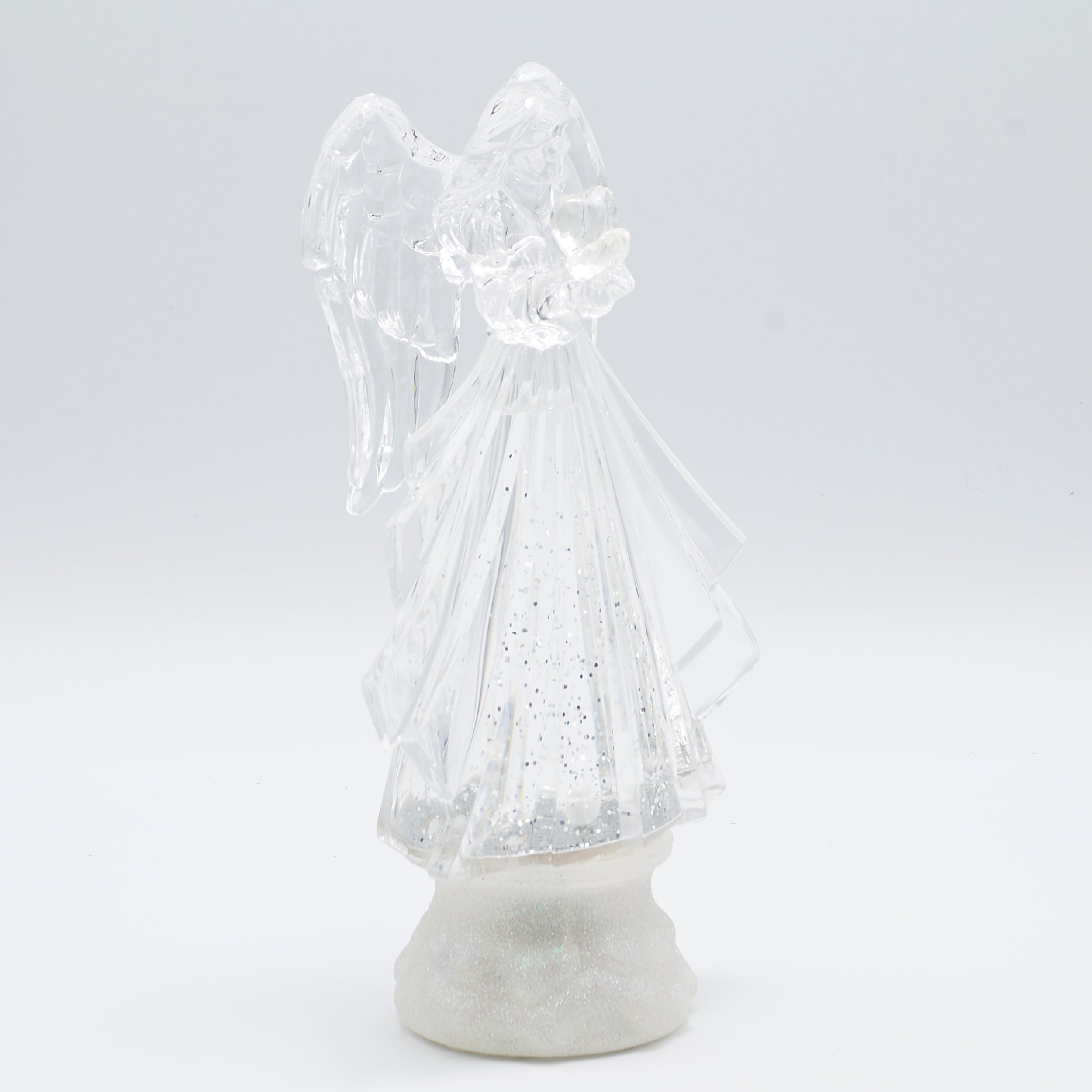 Confetti Lites Lighted Swirl Angel with Heart