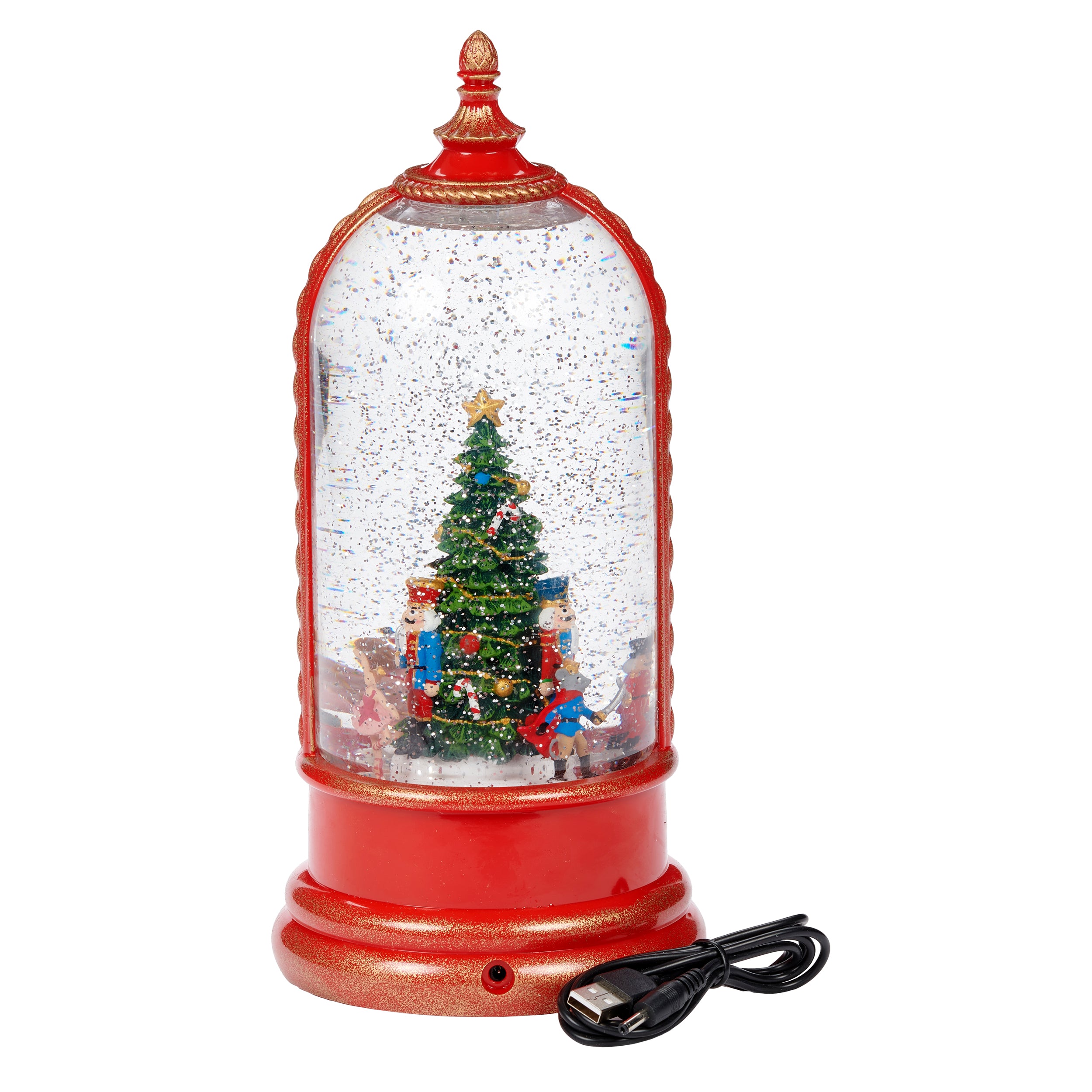 Confetti Lites Lighted Musical Swirl  Rotating Nutcracker