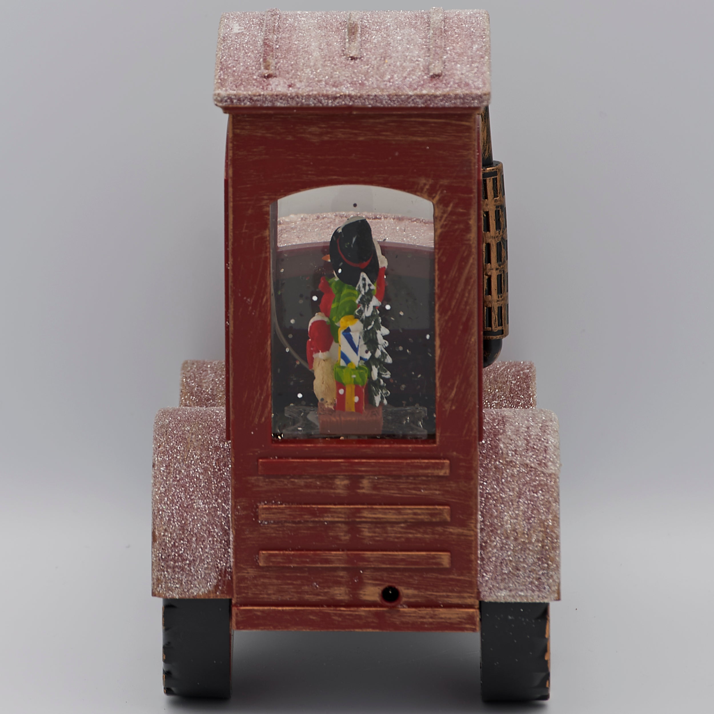 Confetti Lites Lighted Swirl Vintage Tractor with Snowman Driver