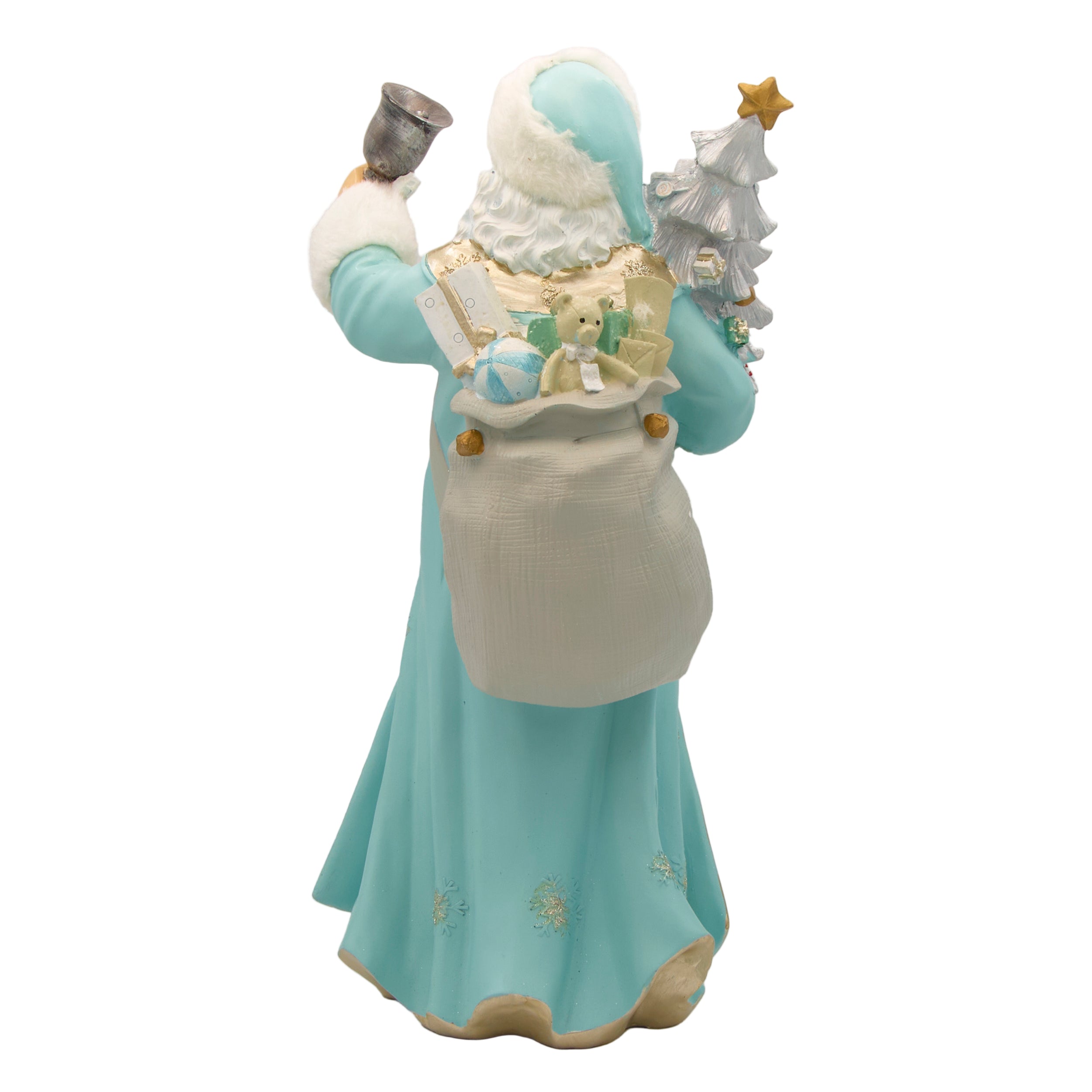 Lighted Santa with Christmas Tree & Bell