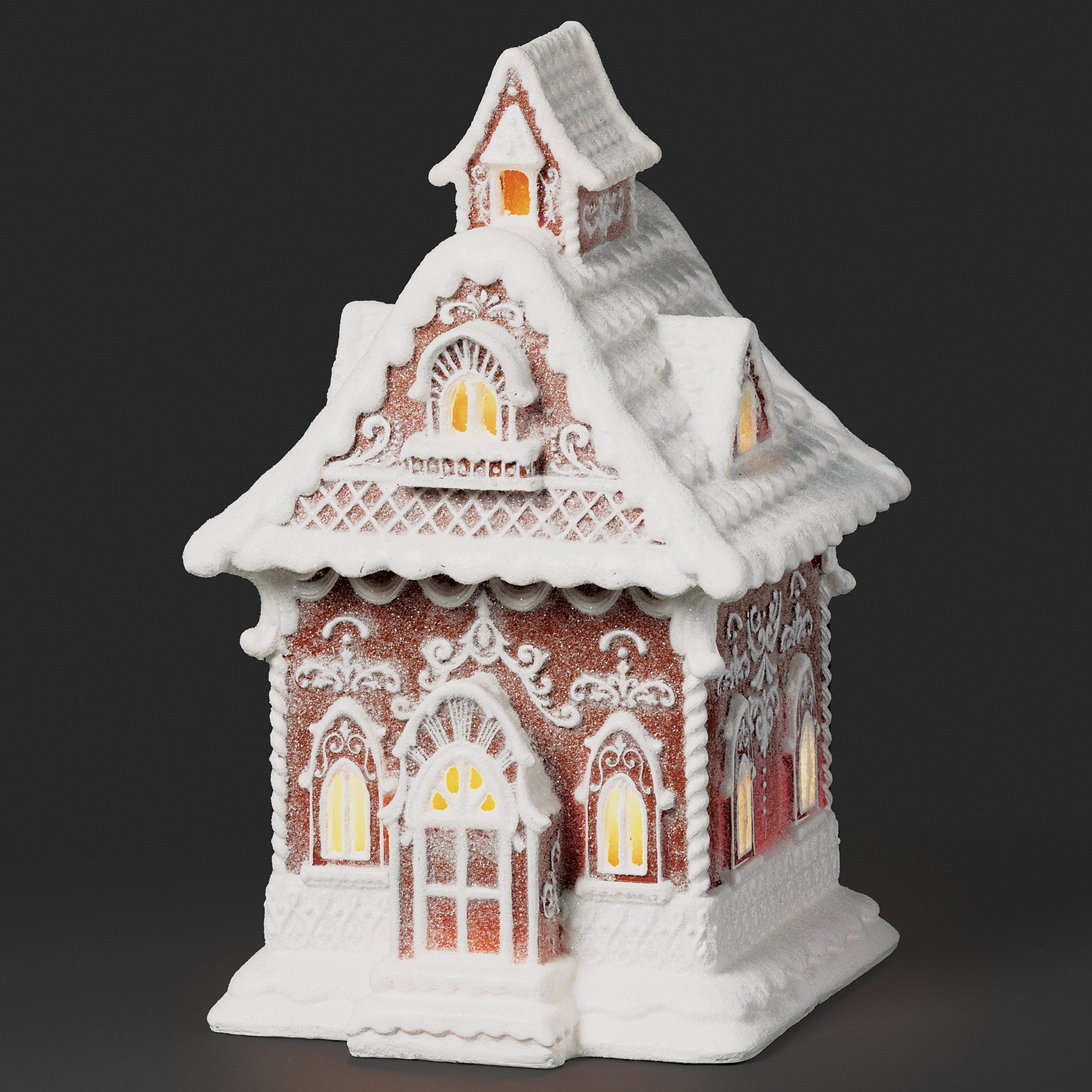 Lighted Gingerbread House