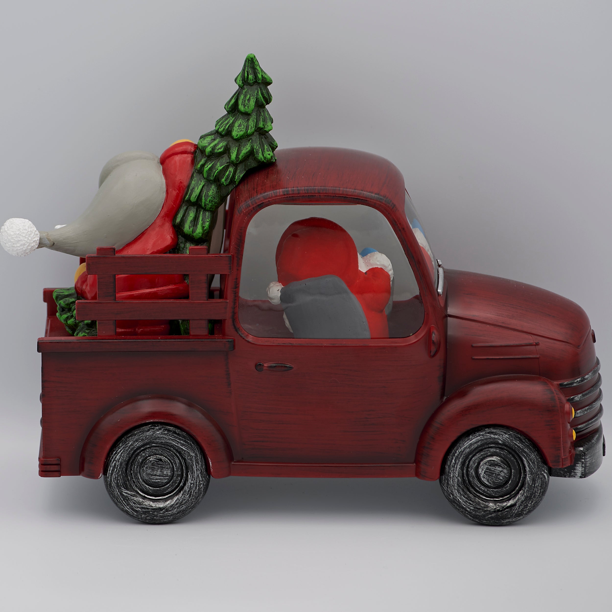 Confetti Lites Lighted Swirl Vintage Truck with Gnomes & Christmas Tree