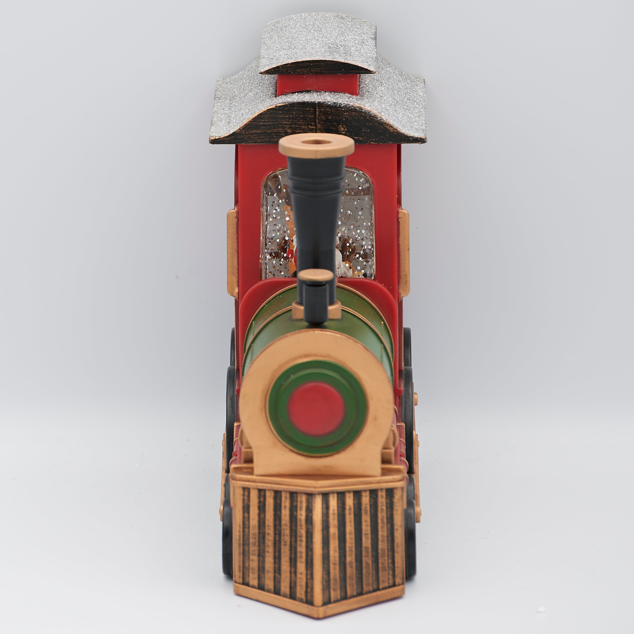 Confetti Lites Lighted Swirl Train Engine with Santa & Reindeer