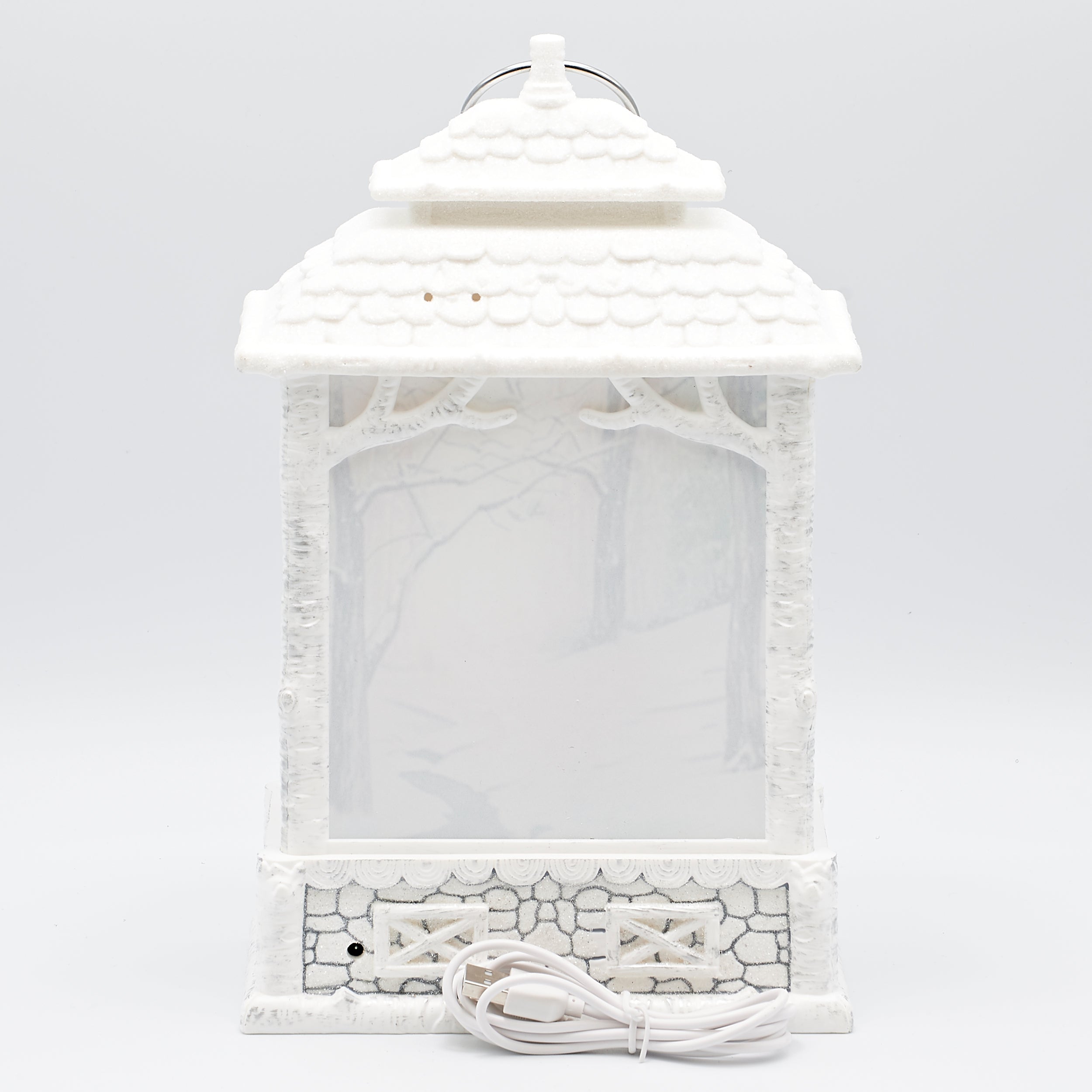 Confetti Lites Lighted Swirl Lantern with Snowman & Woodland Animals