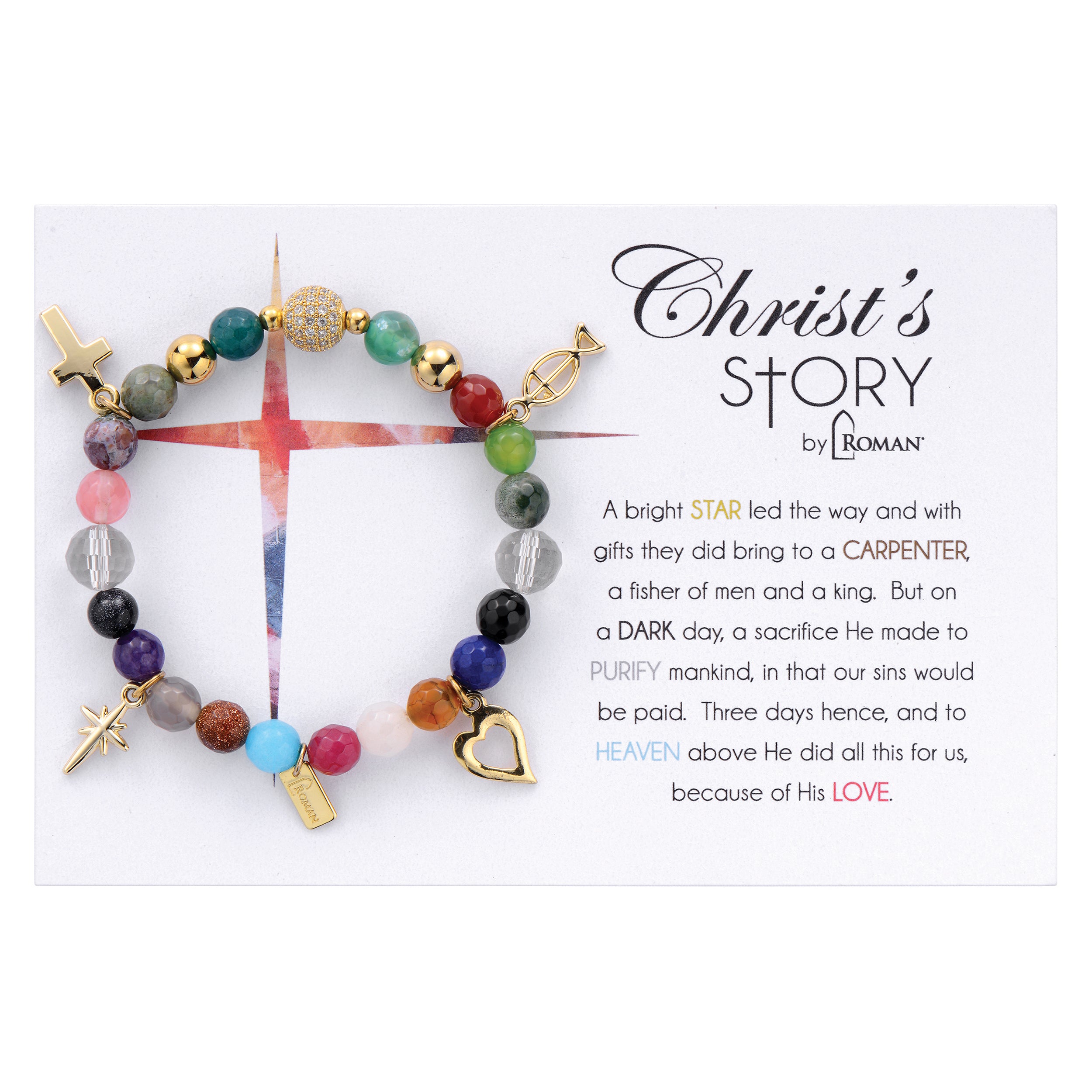 Christ's Story Beaded Charm Bracelet