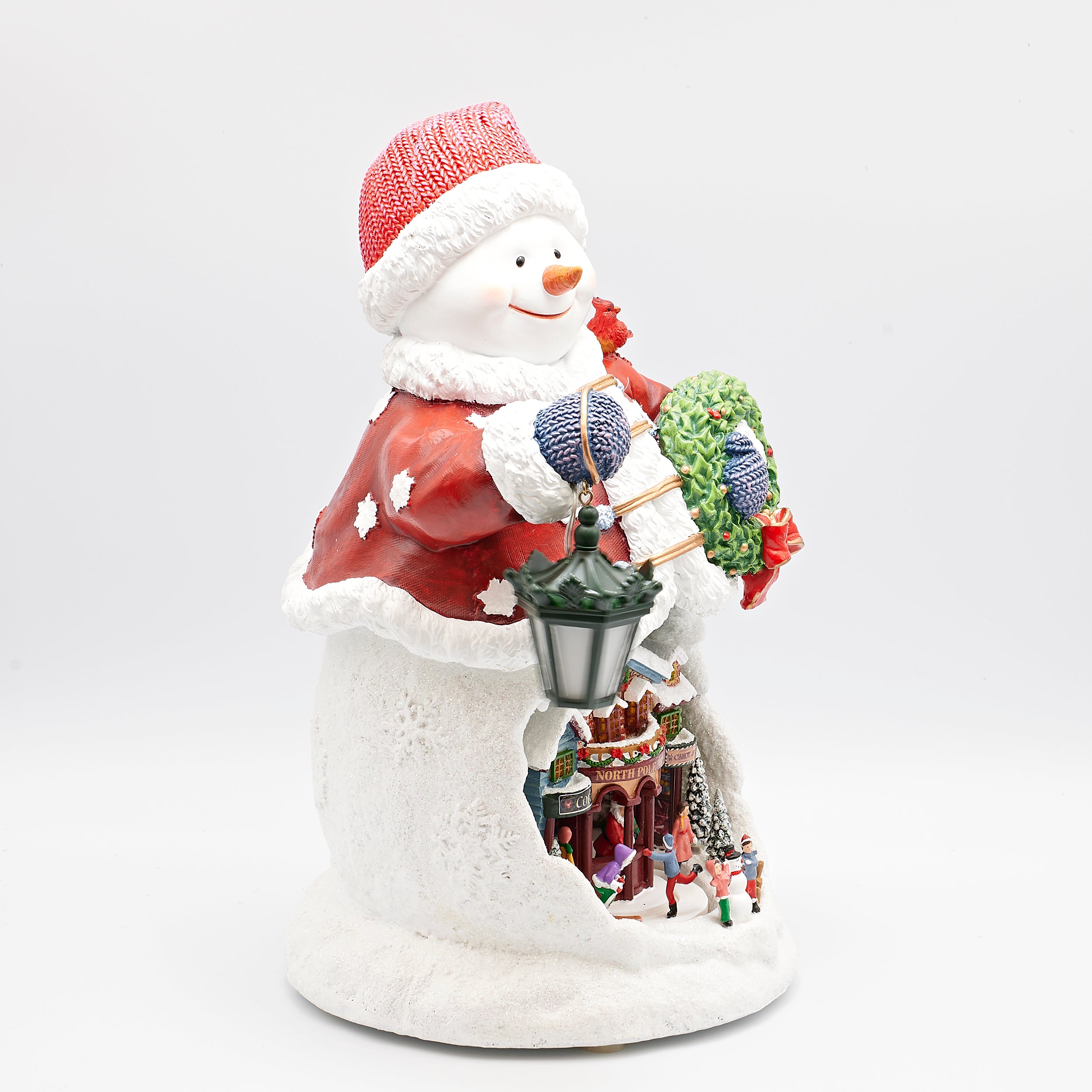 Amusements Lighted Musical Snowman with Rotating Santa's Village