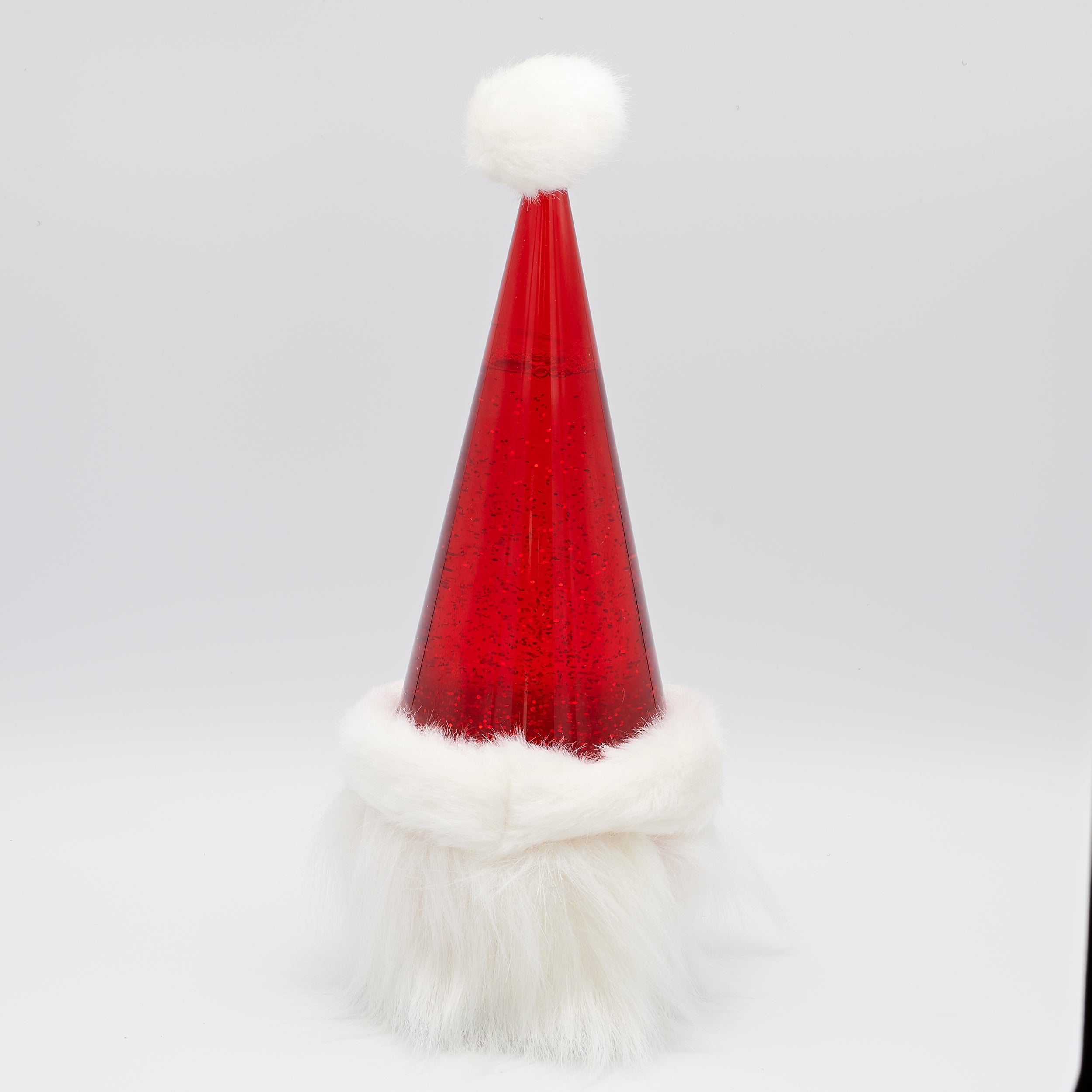 Confetti Lites Lighted Swirling Santa Hat Gnome Head