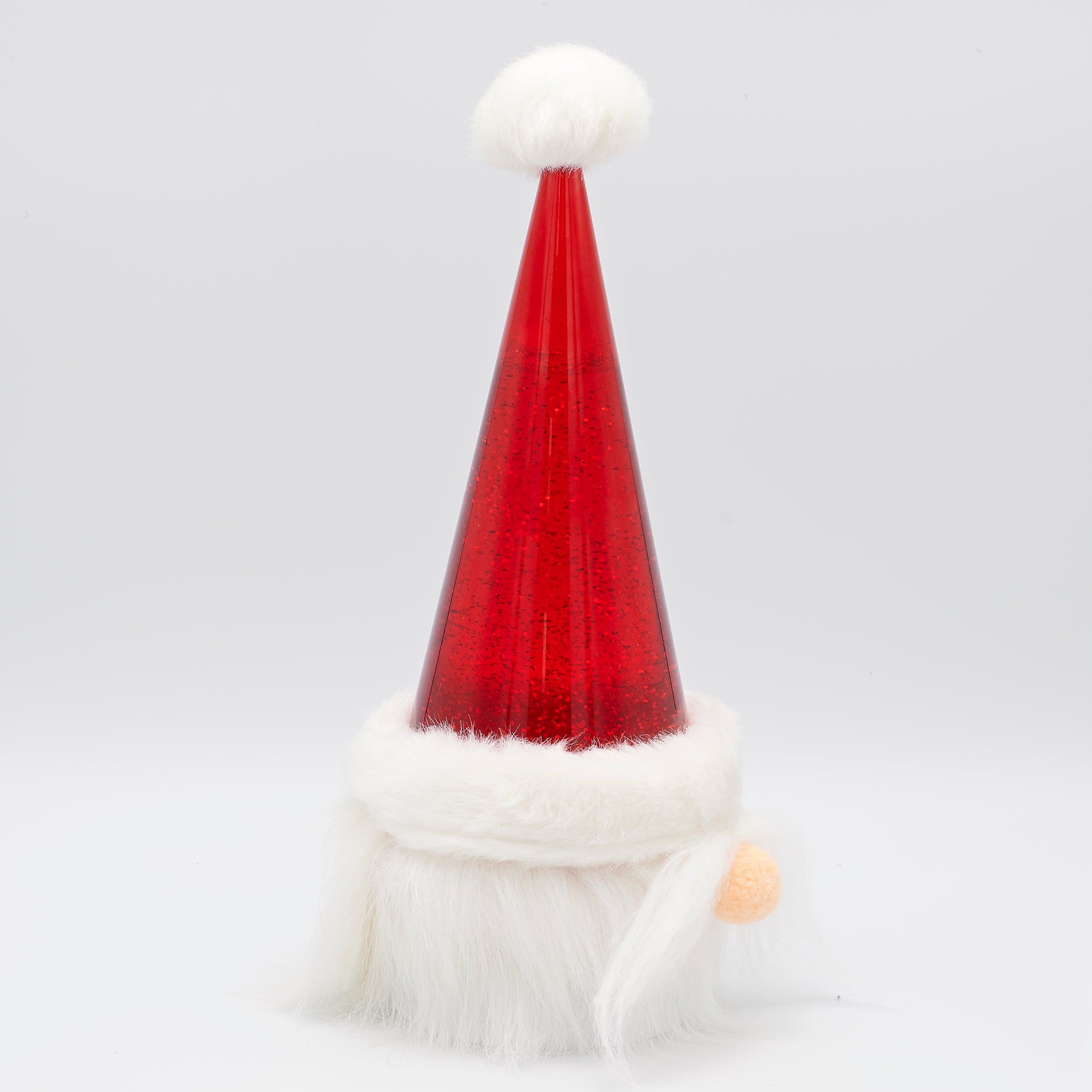 Confetti Lites Lighted Swirling Santa Hat Gnome Head