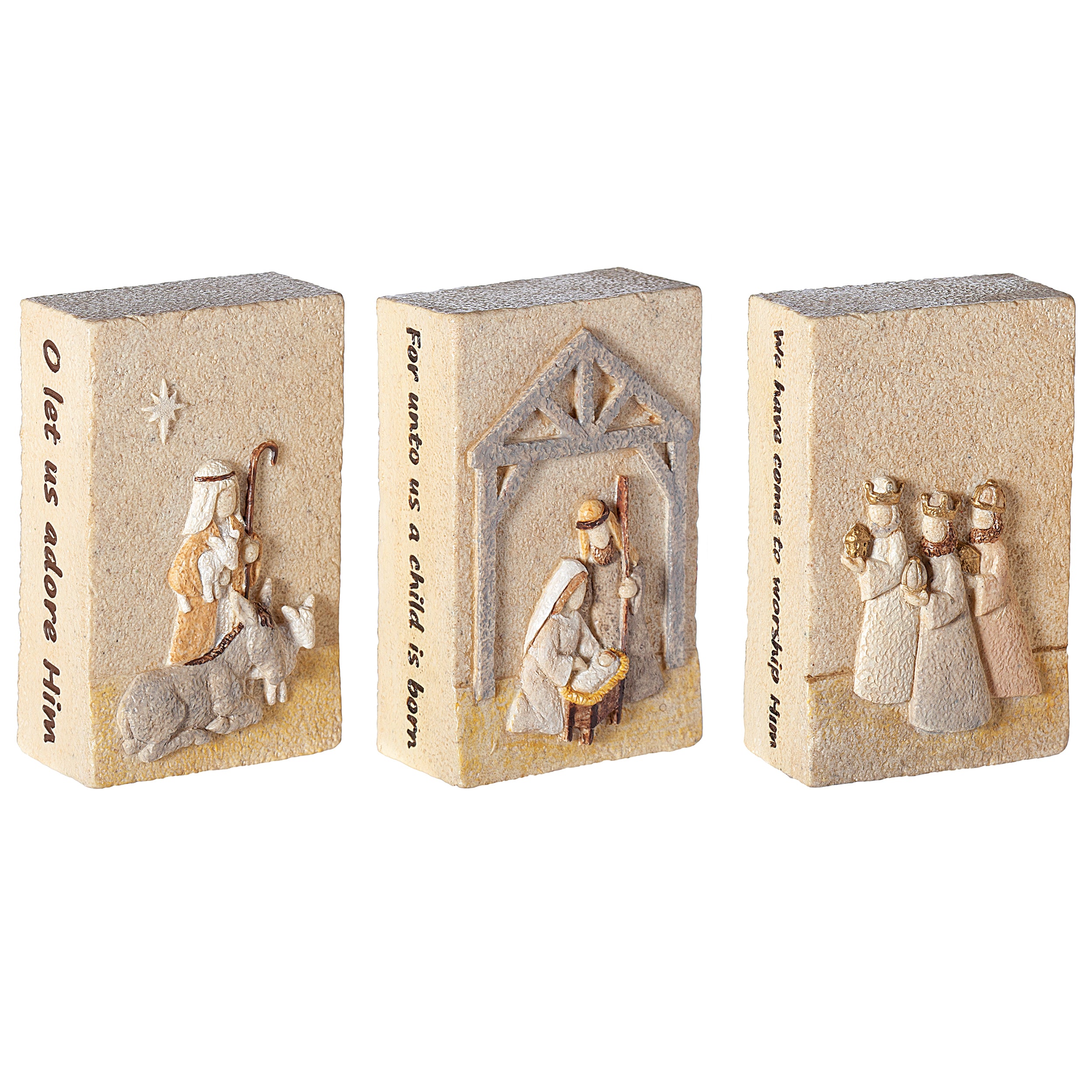 FaithStone Nativity Prayer Box Set with Holy Family and Kings