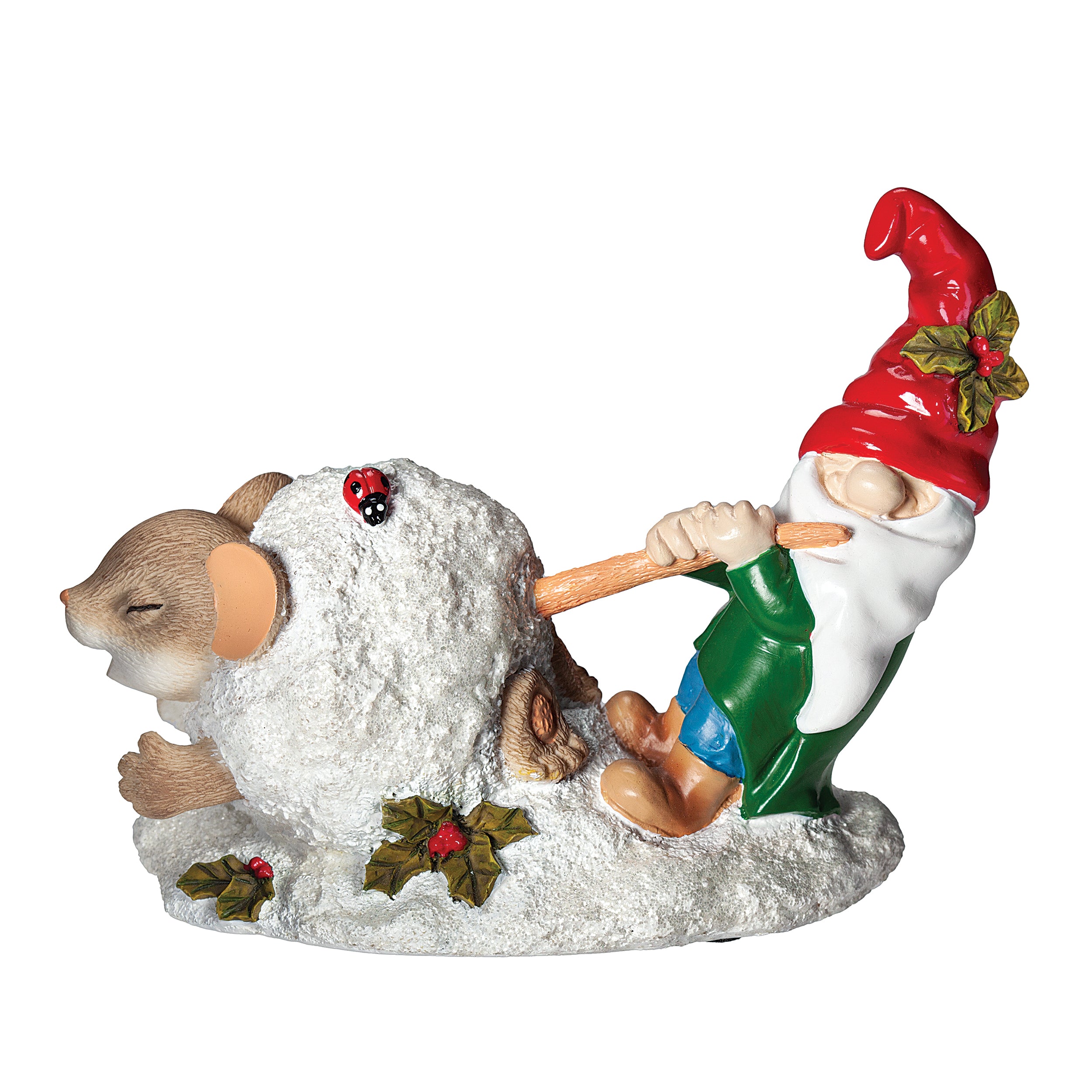 Charming Tails Mouse & Gnome Figure