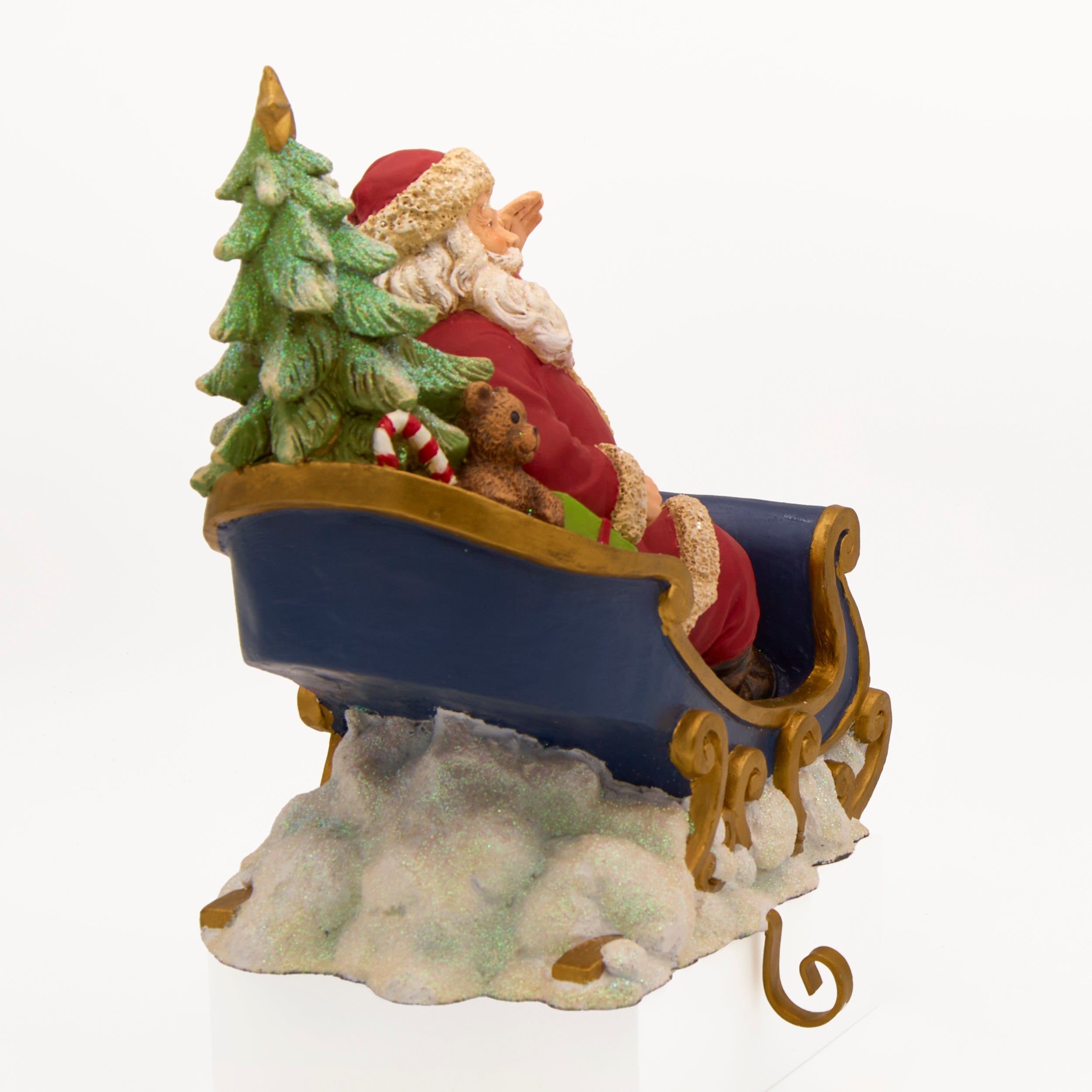 Santa in Sleigh Stocking Holder