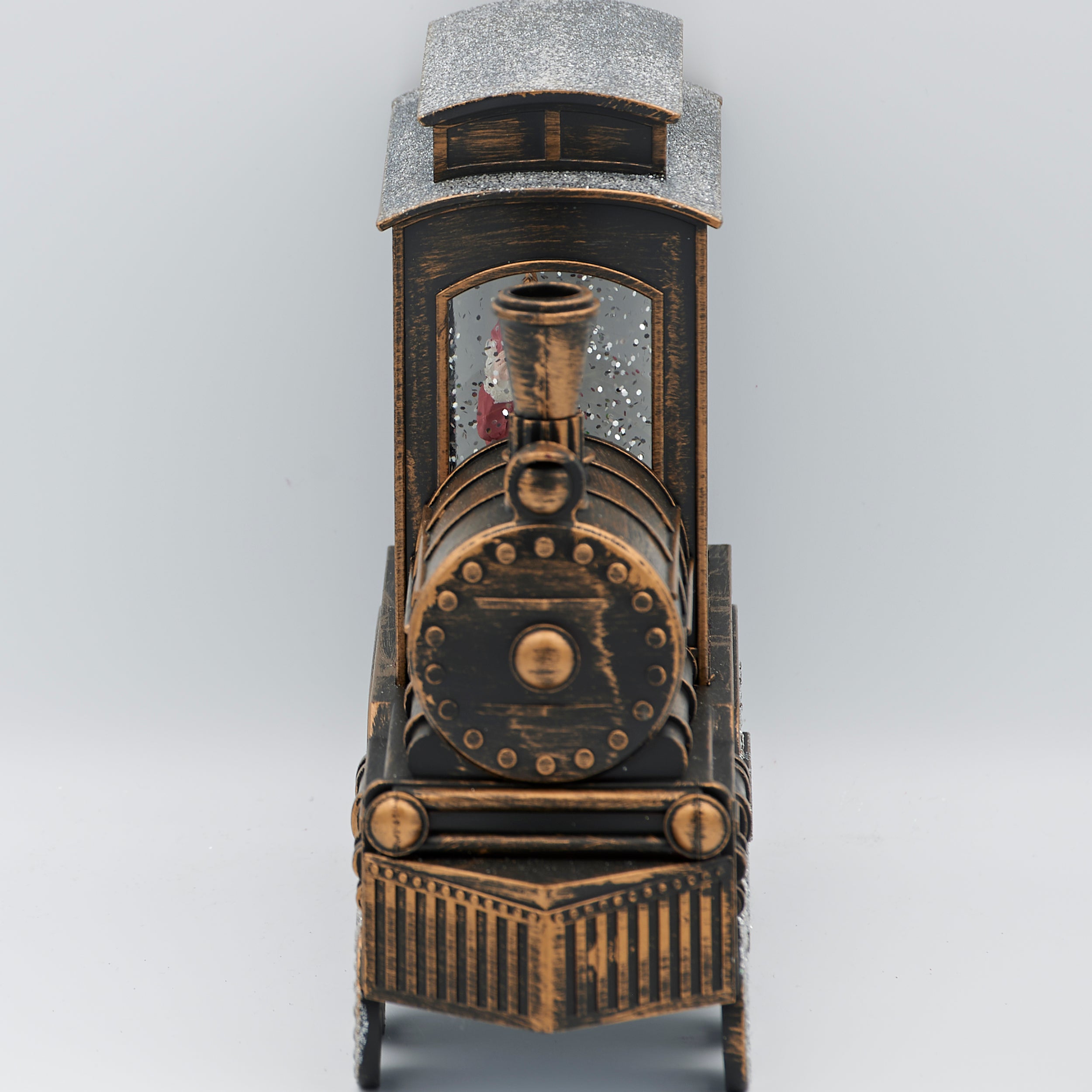 Confetti Lites Lighted Swirl Train Engine with Santa Waving