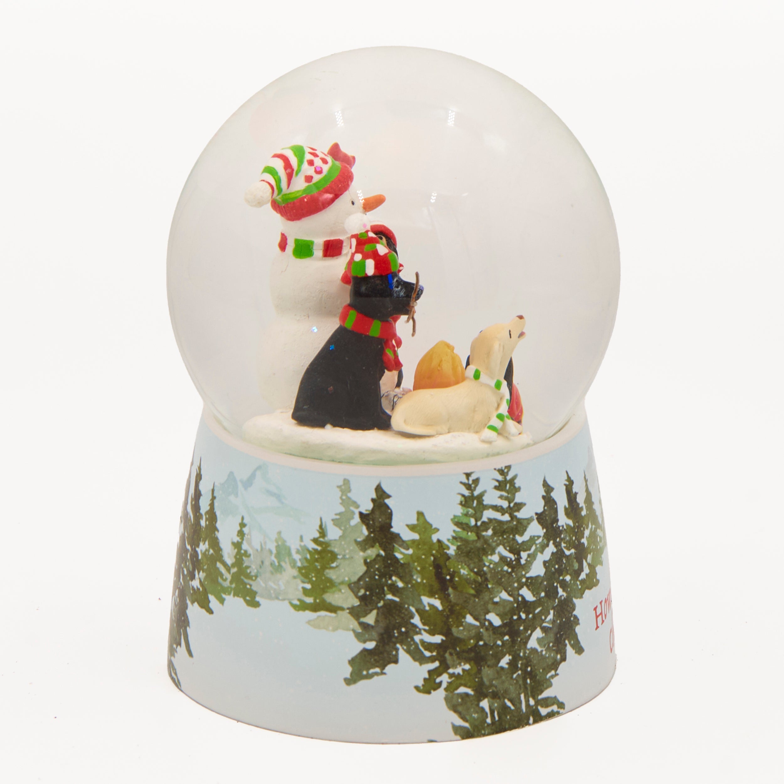 Glitterdome Lighted Campfire & Dogs