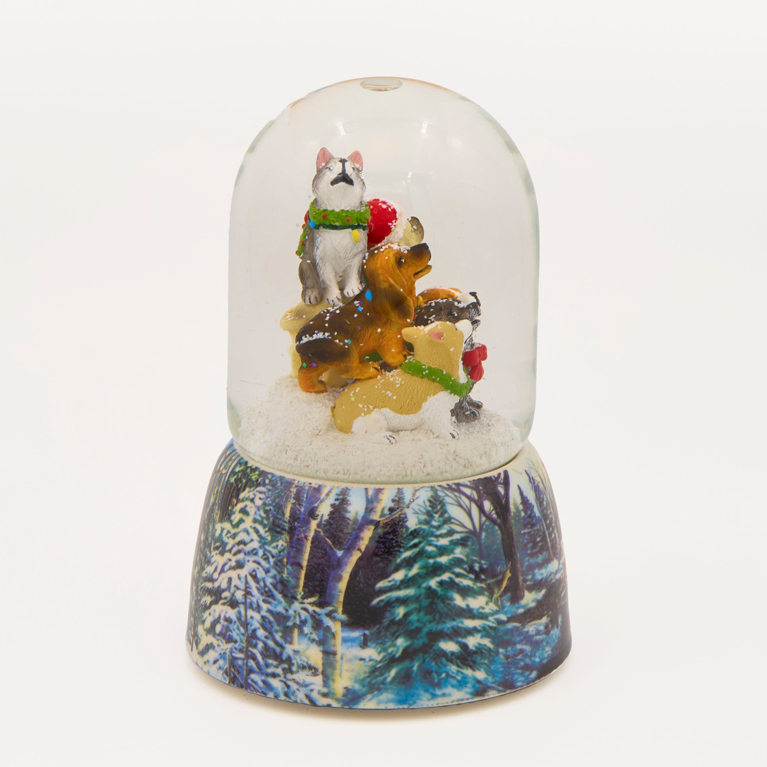 Glitterdome Musical Howling Puppies