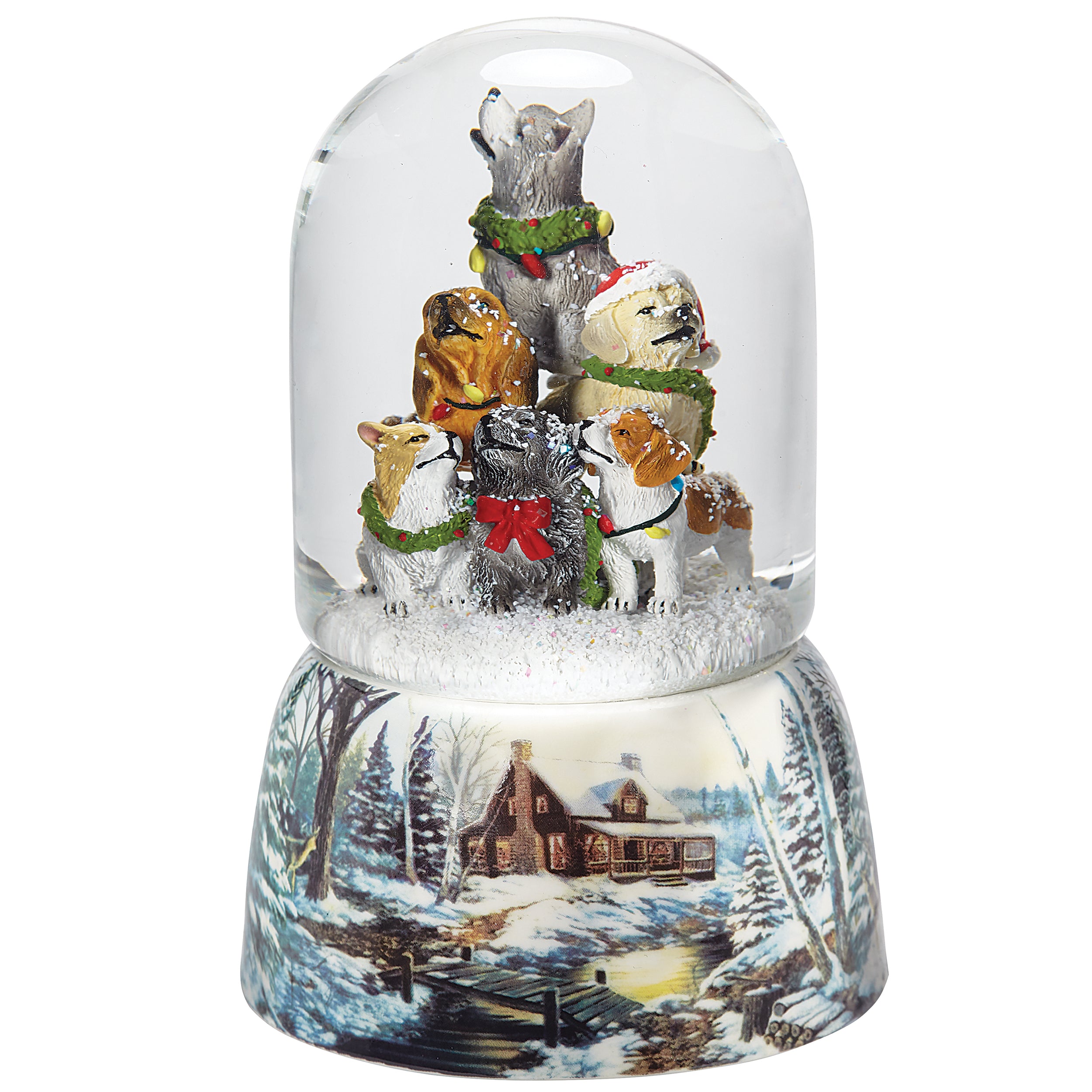 Glitterdome Musical Howling Puppies