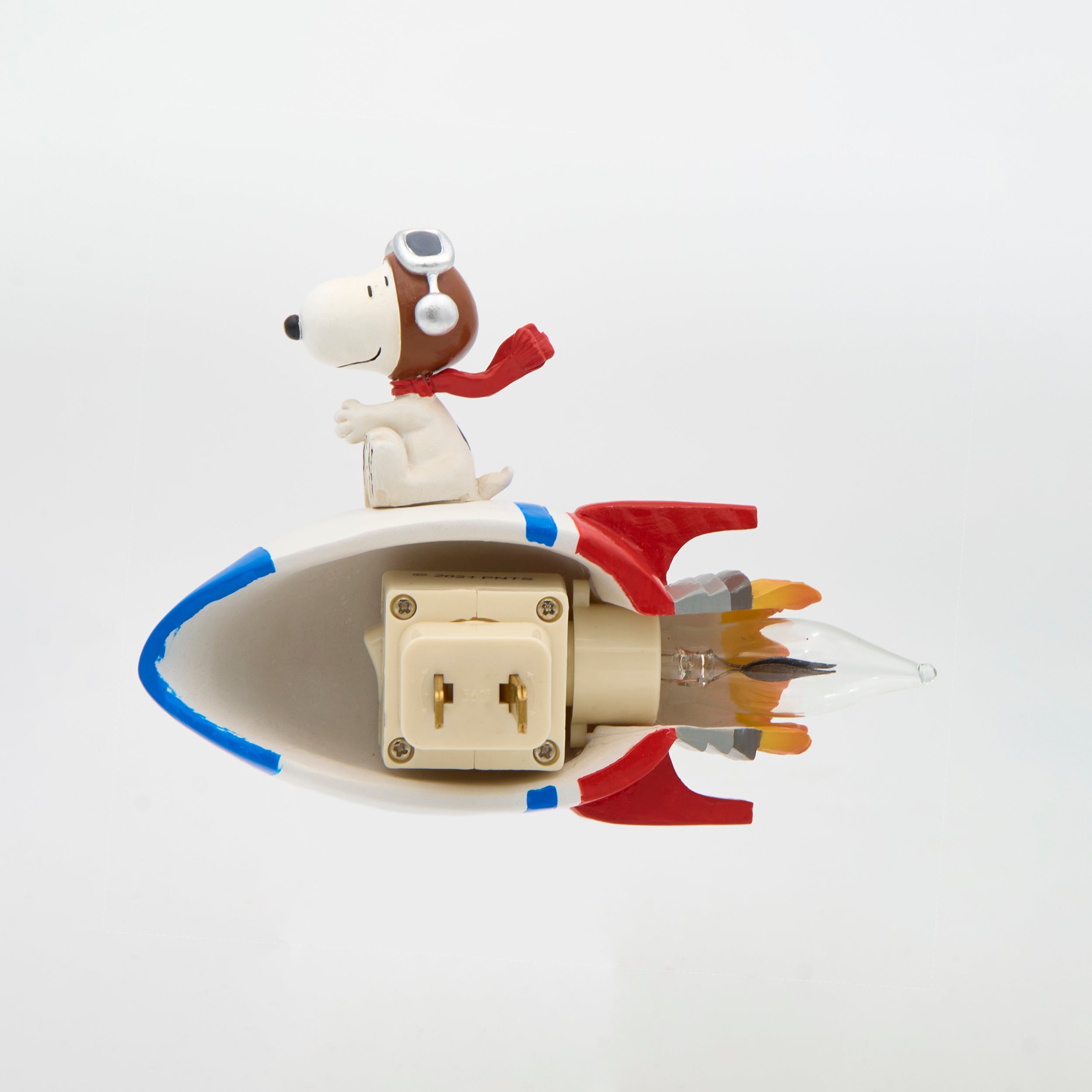 Snoopy riding a rocket ship Night-light 