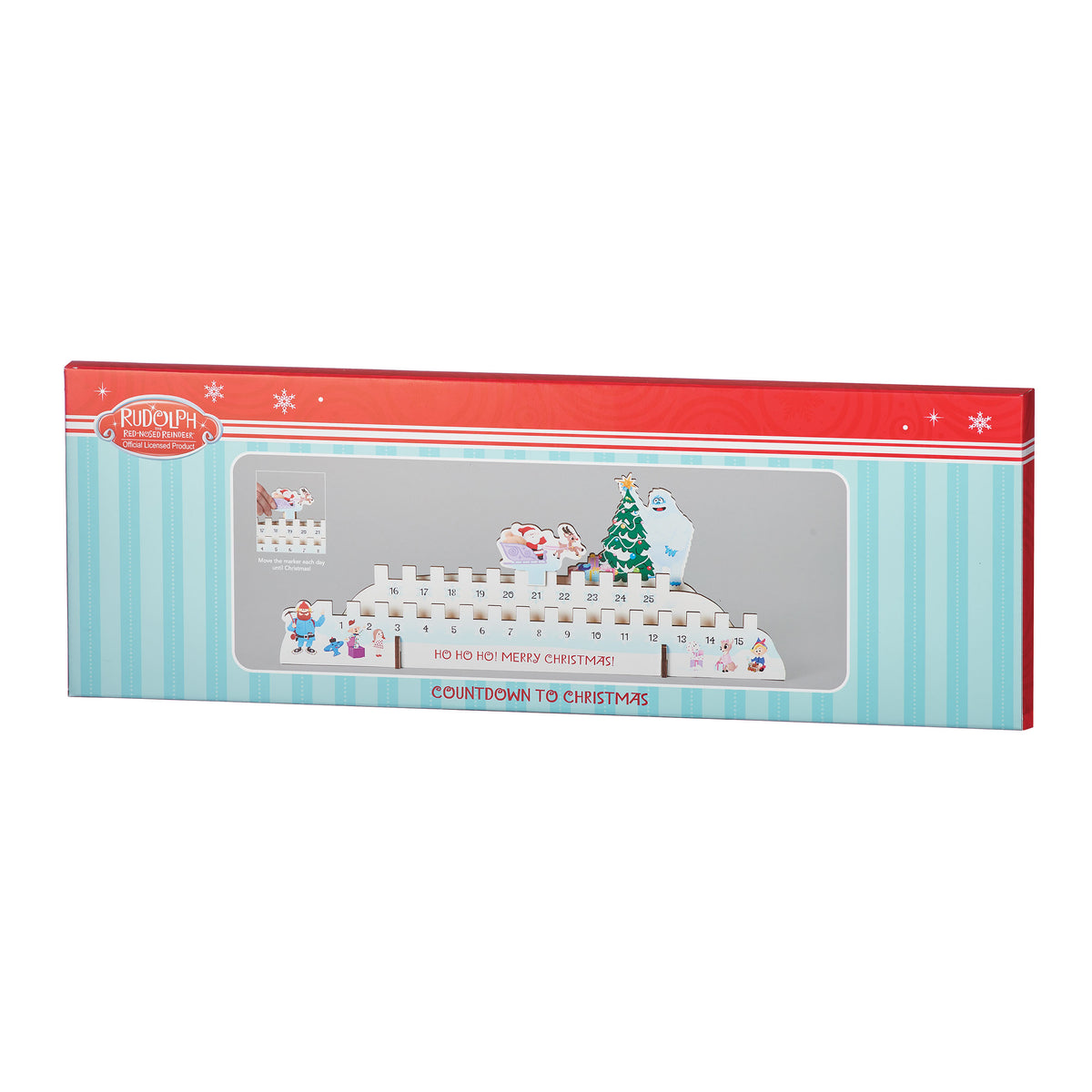 Back view of Rudolph Countdown to Christmas calendar