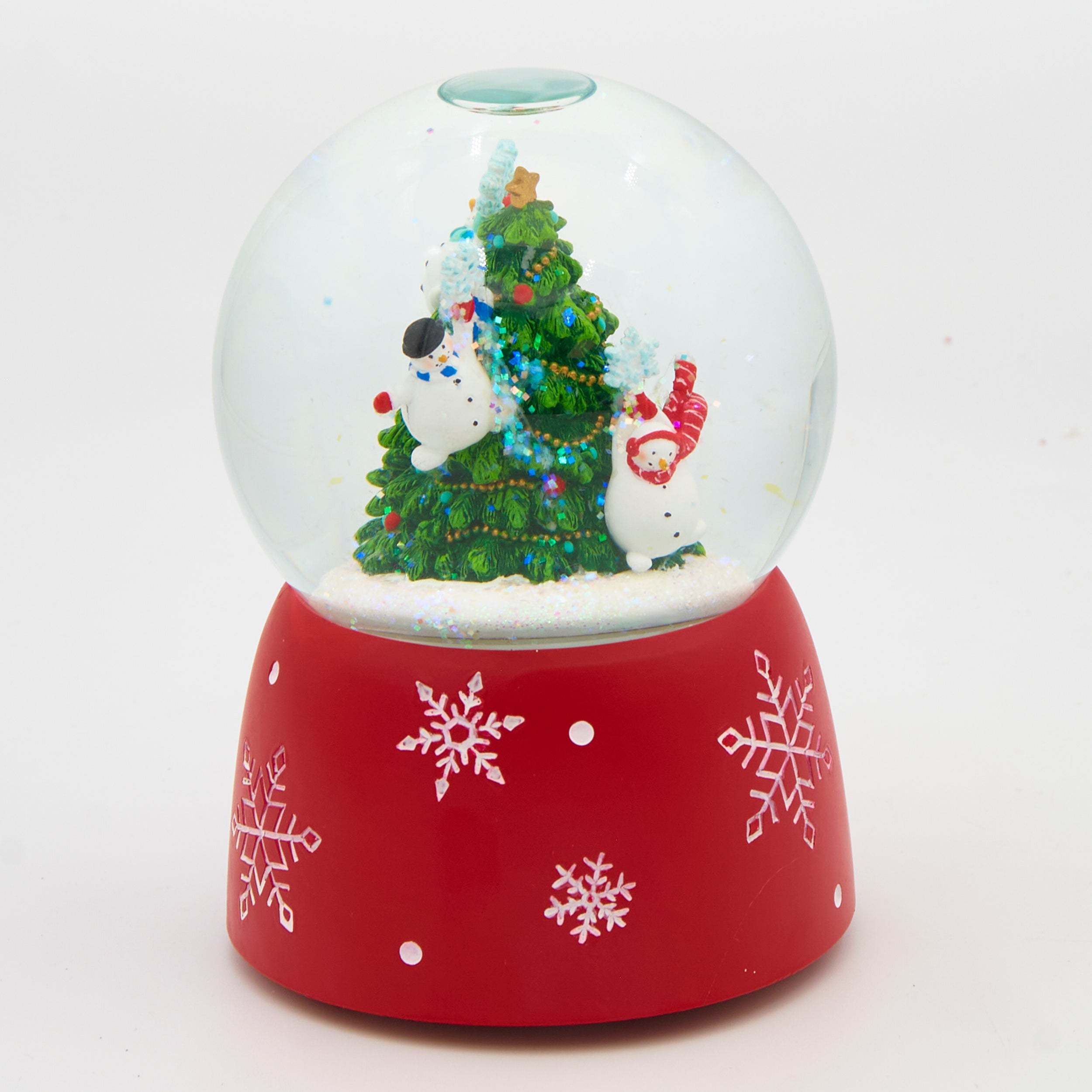 Glitterdome Musical Snowmen Rotating Tree  – "Deck the Halls" Tune