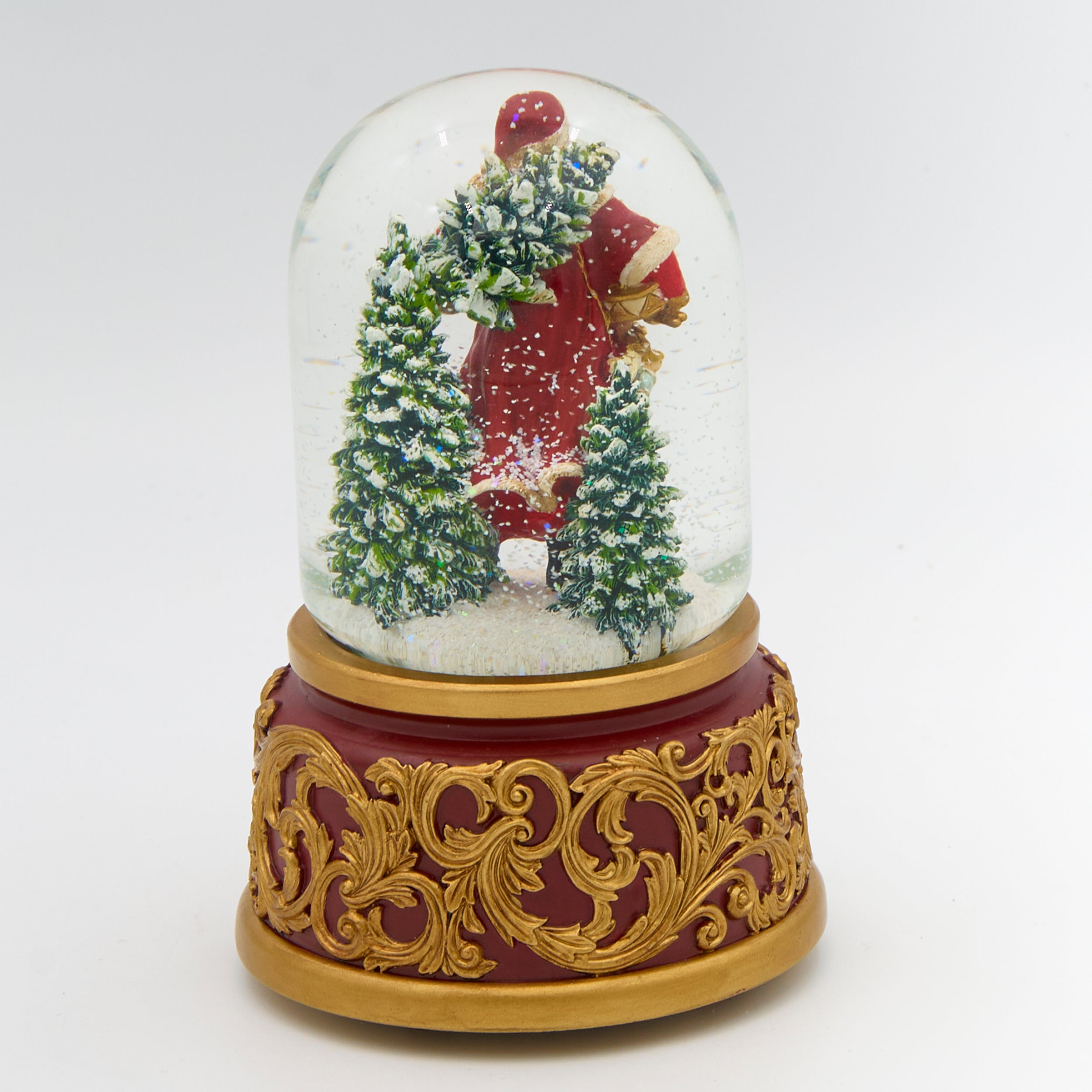 Glitterdome Musical Victorian Santa – "Jolly Old St. Nicholas" Tune