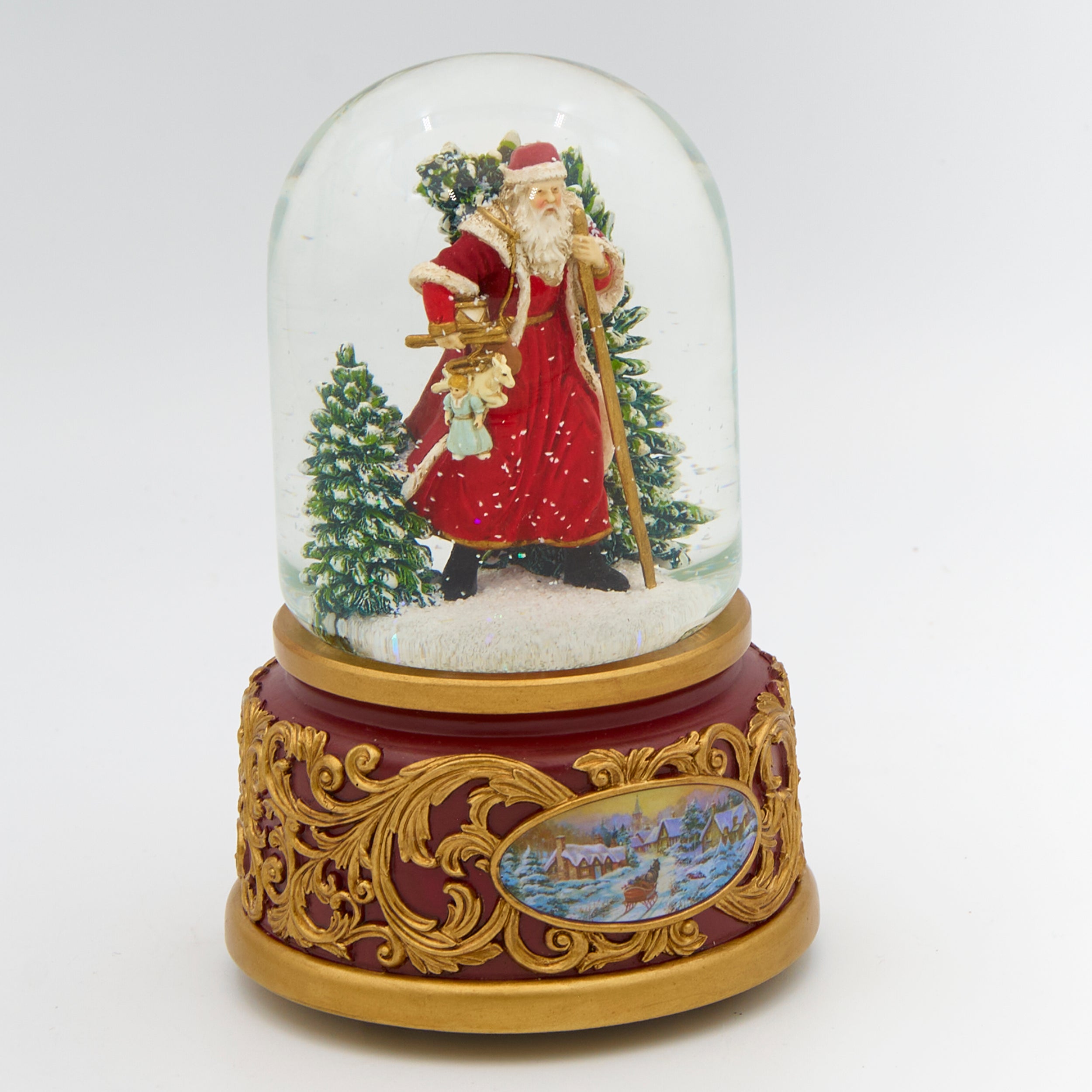 Glitterdome Musical Victorian Santa – "Jolly Old St. Nicholas" Tune