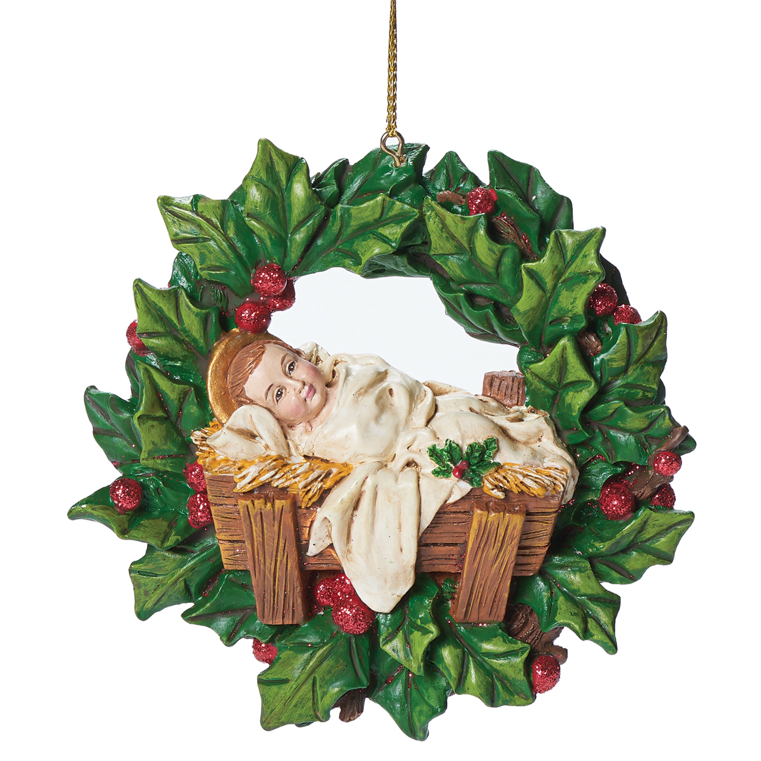 Holly Boughs Ornament