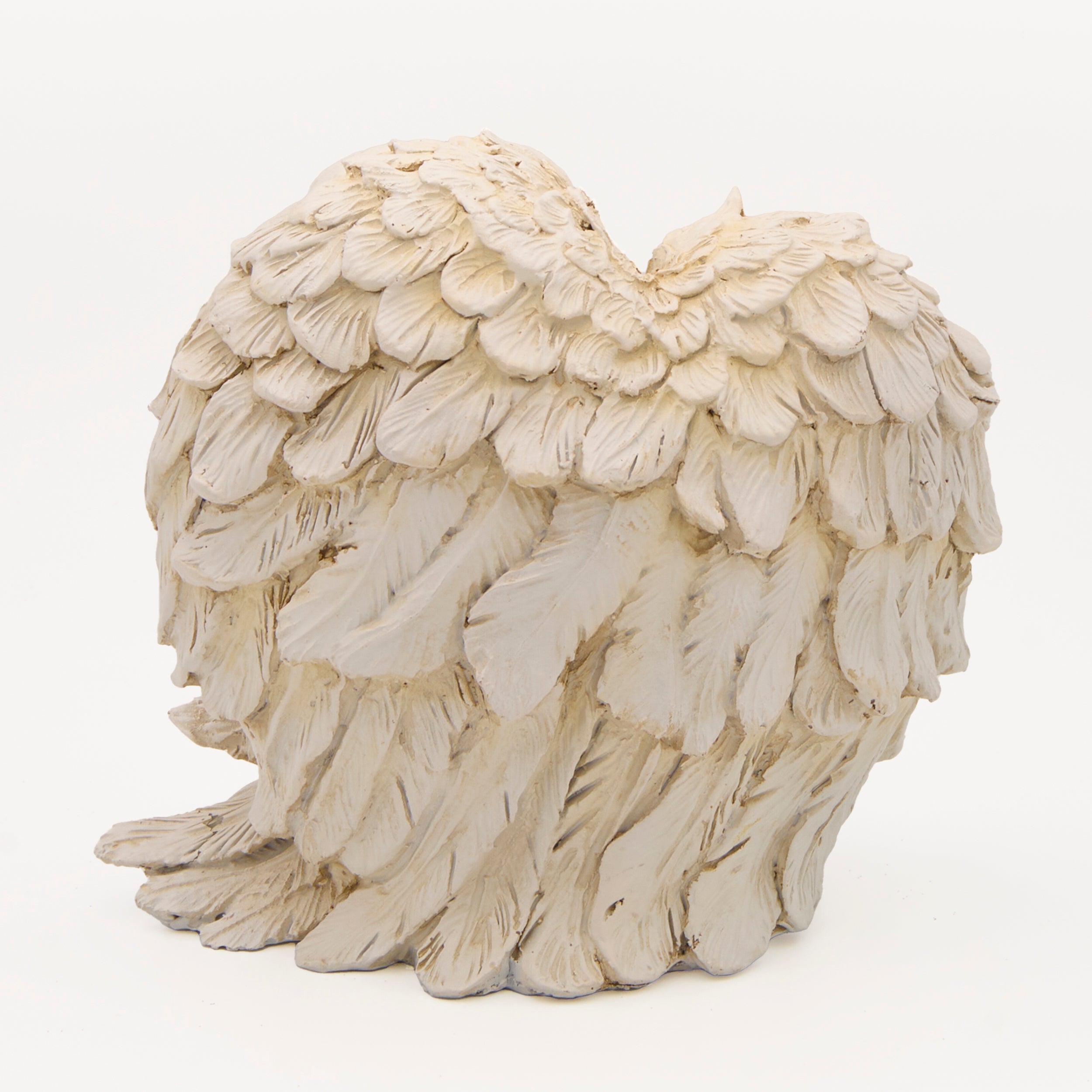 Nativity Kids Figure Embraced by Angel Wings