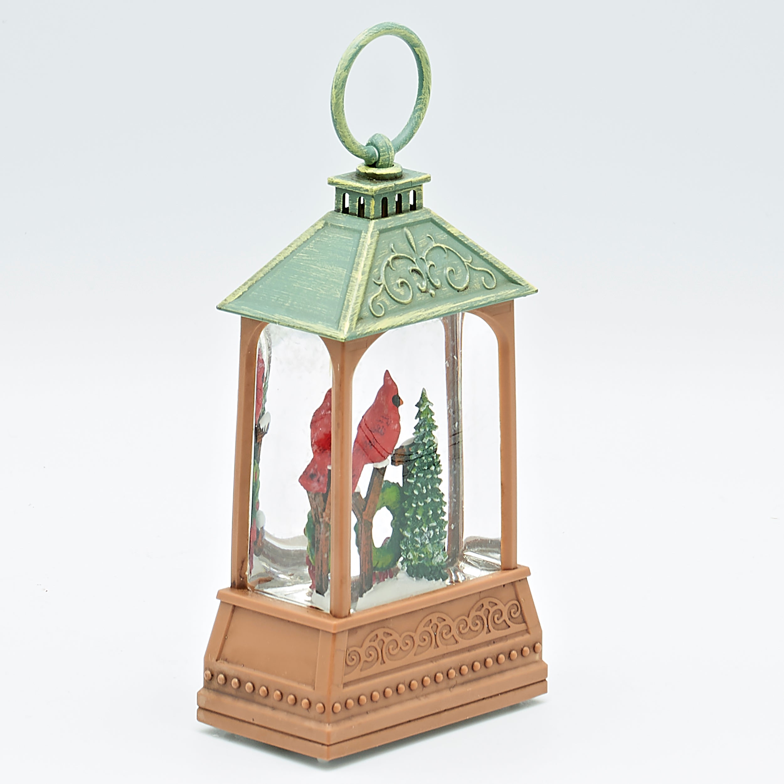 Lighted Cardinal JOY Wreath Lantern – Shimmering Merry Lites