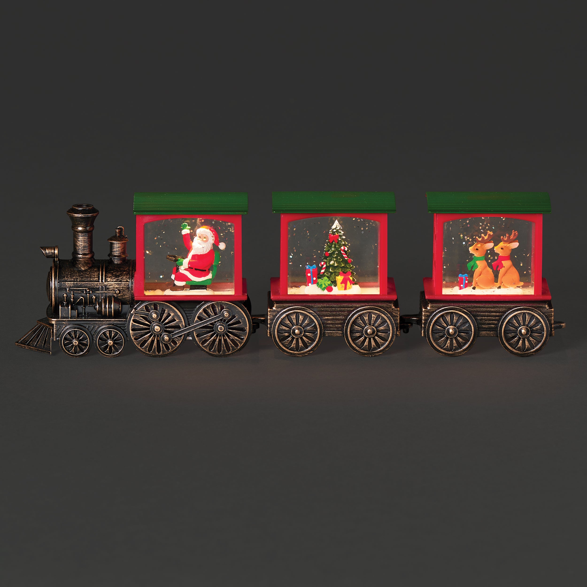 Lighted 3-Pc Christmas Train Set– Shimmering Merry Lites