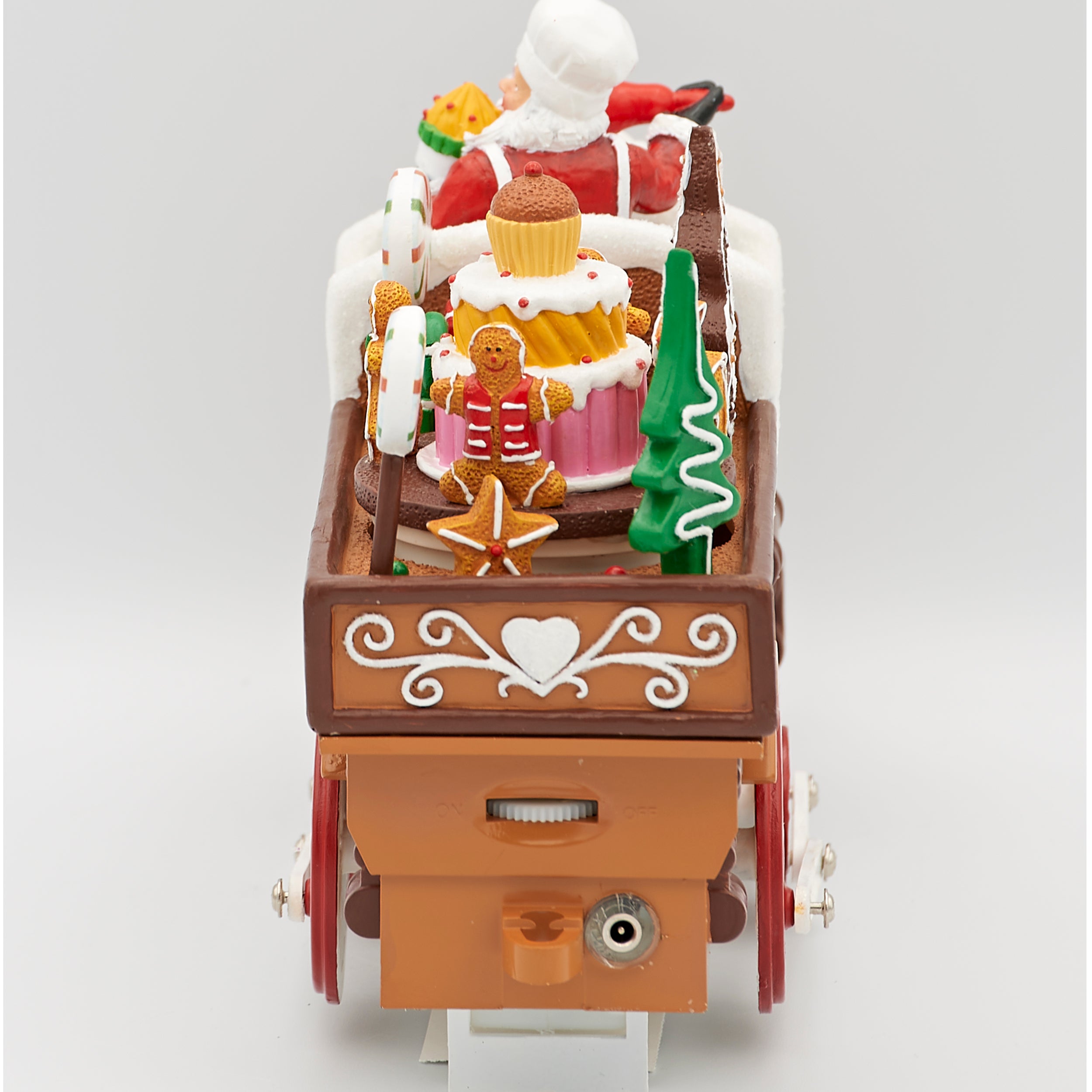 Amusements Gingerbread  Lighted & Musical Train with Rotating Wheels & Cake