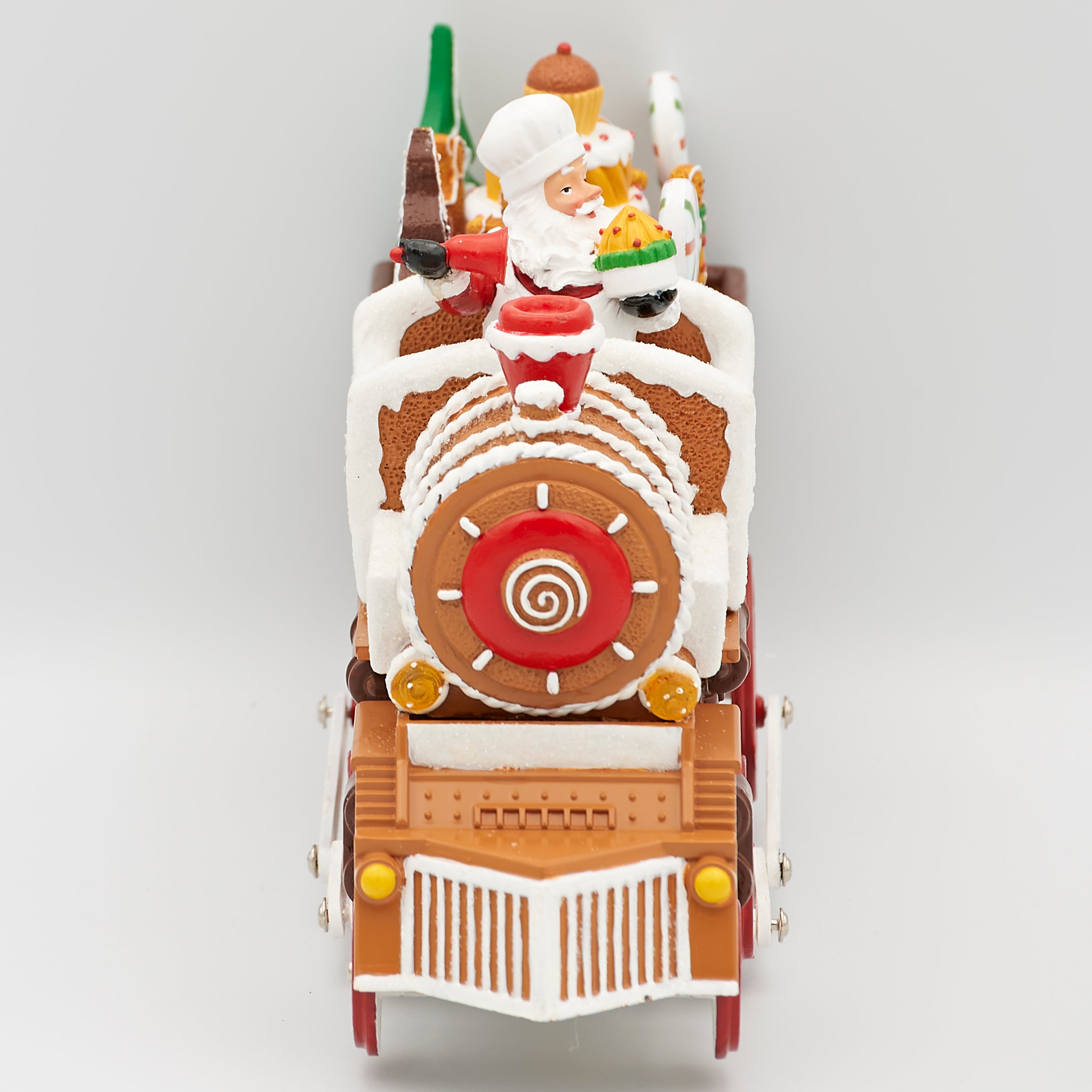 Amusements Gingerbread  Lighted & Musical Train with Rotating Wheels & Cake