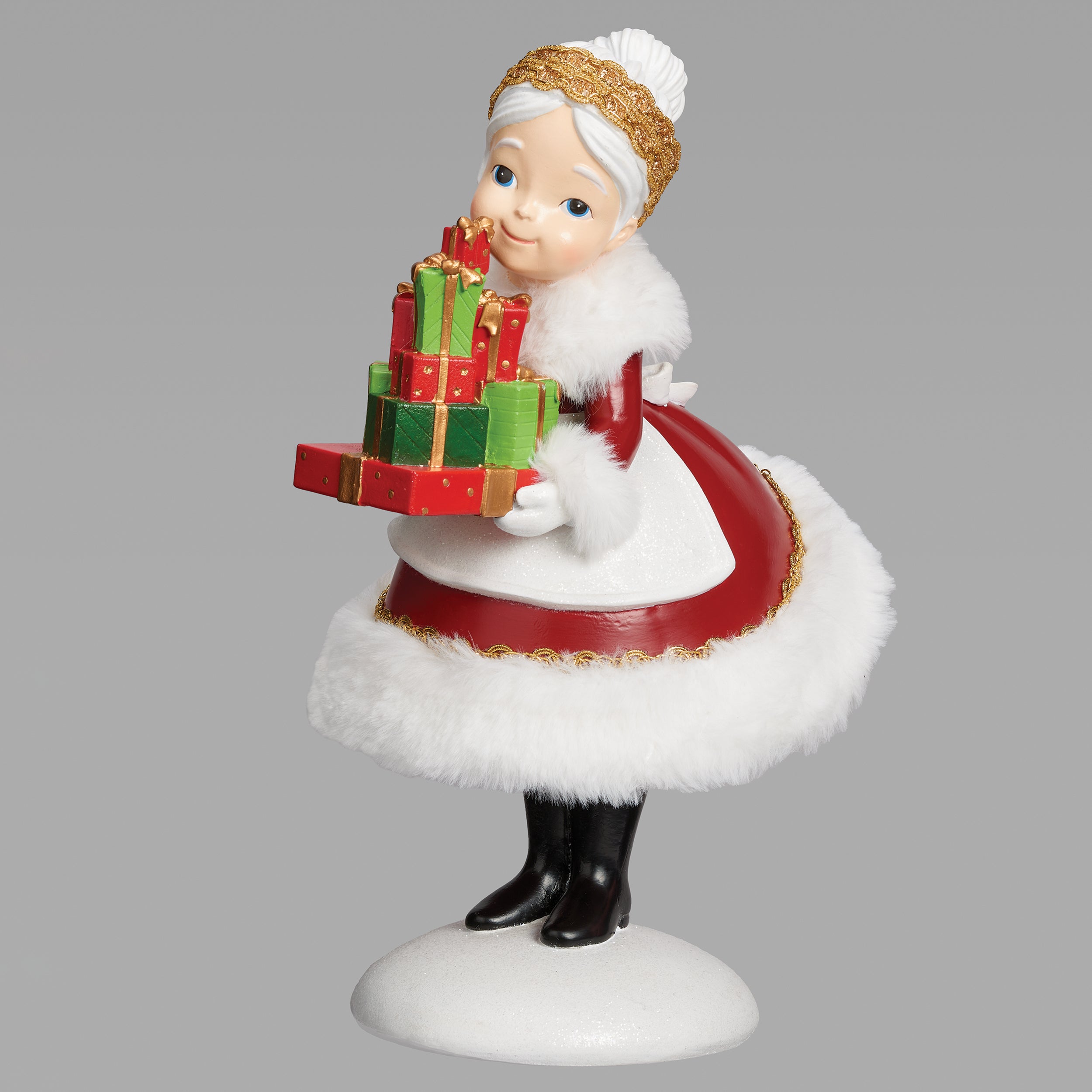 Mrs. Claus Serving Gifts Figure