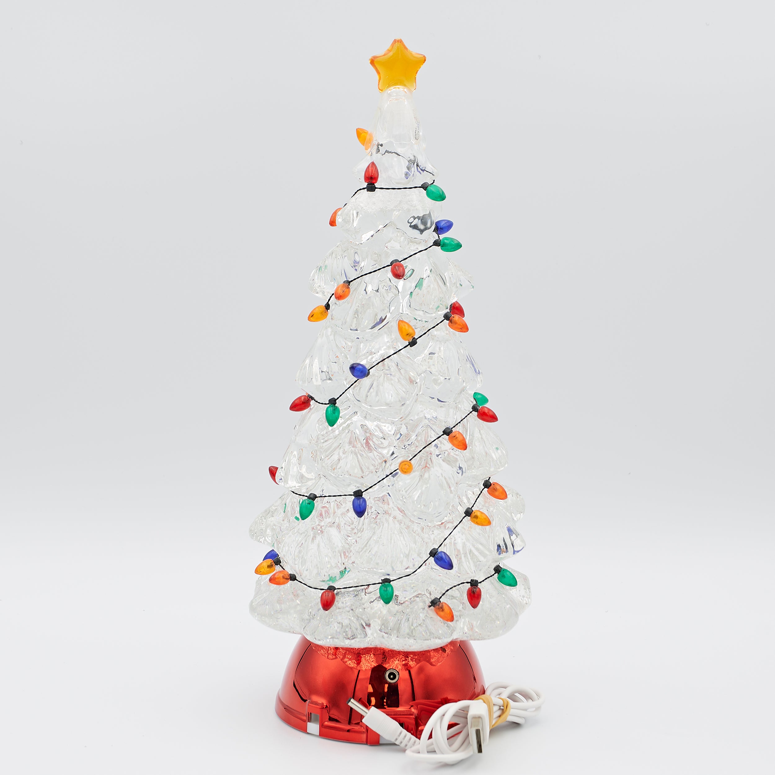 Confetti Lites Lighted Swirl Tree with Multi-Colored Bulbs