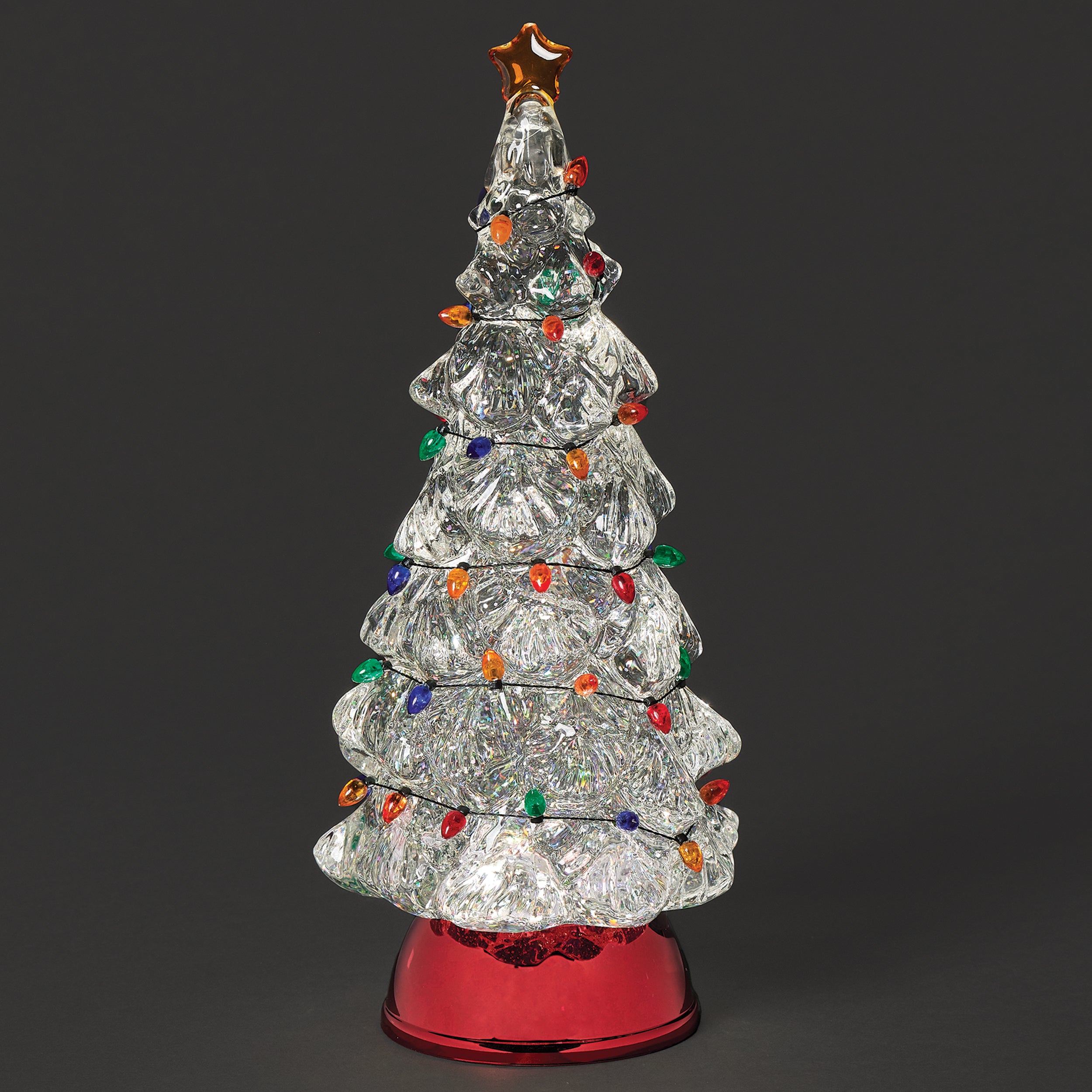 Confetti Lites Lighted Swirl Tree with Multi-Colored Bulbs