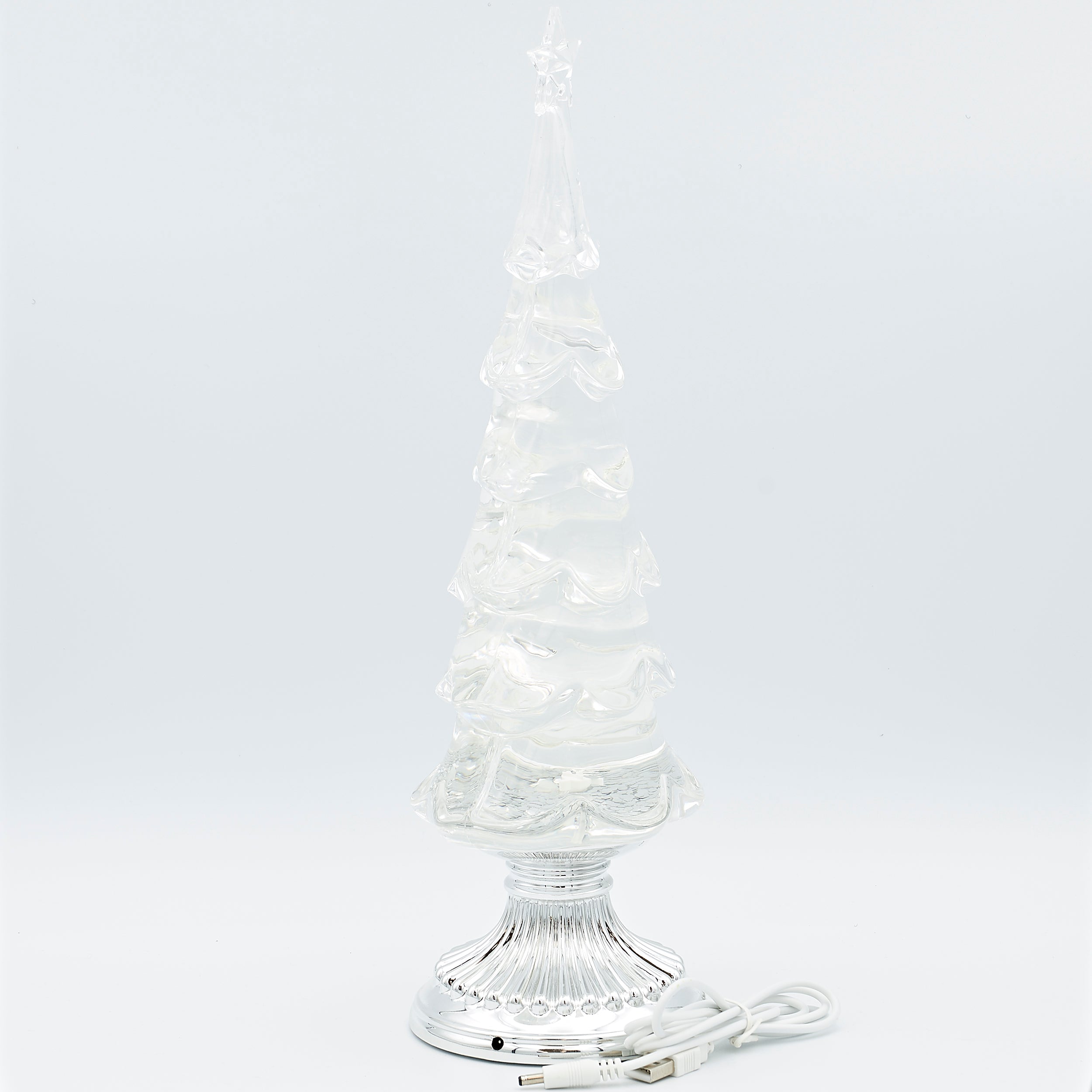 Confetti Lites Lighted Swirl 6 Tier Tree with Large Glitter